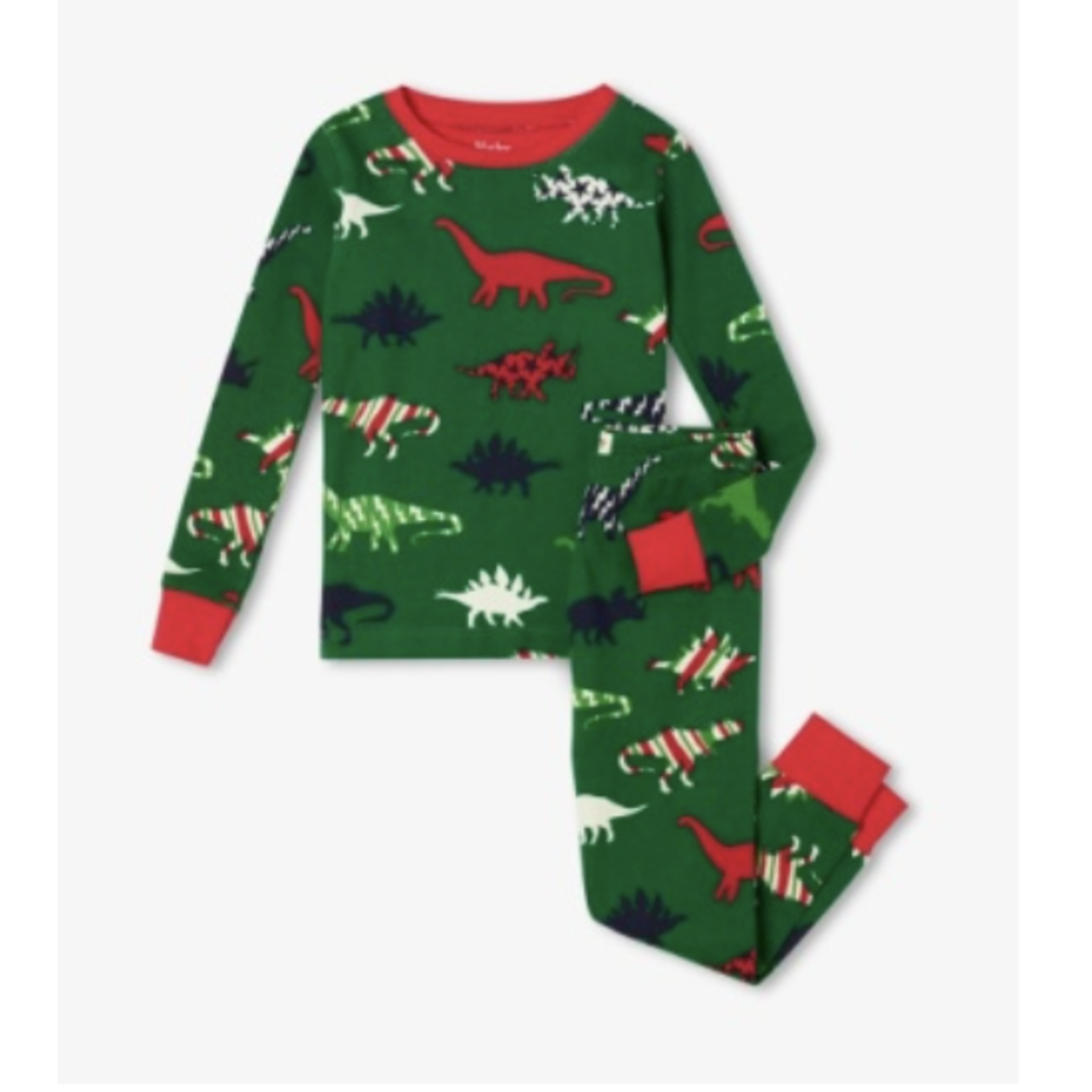 HATLEY FESTIVE DINOS ORGANIC COTTON KIDS PJ SET