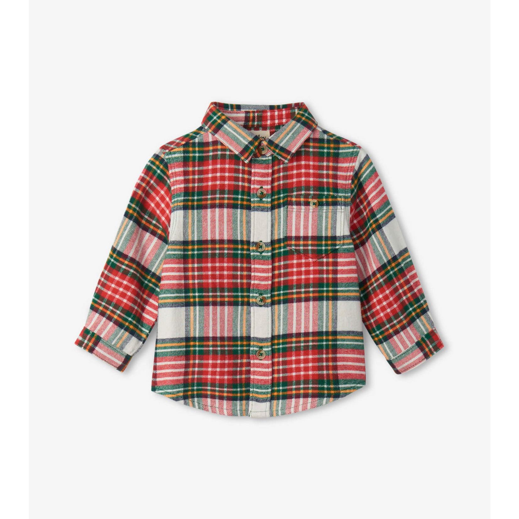 HATLEY FESTIVE PLAID BABY BUTTON DOWN SHIRT