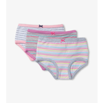 HATLEY VIBRANT STRIPES 3 PACK KIDS HIPSTER UNDERWEAR