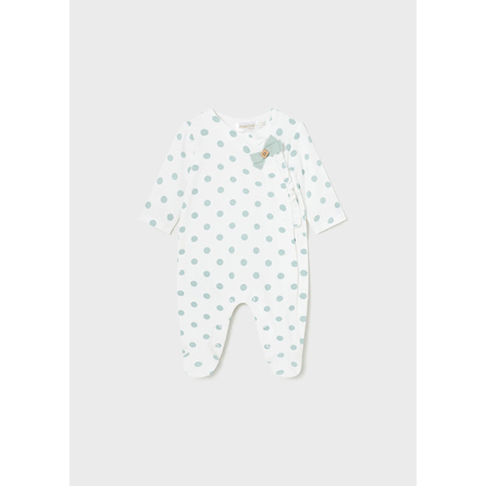 MAYORAL NEWBORN BETTER COTTON BABY FOOTED ONE-PIECE