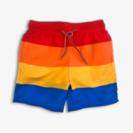 APPAMAN Retro Stripes Boys Swim Trunks