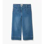 HATLEY STRETCH DENIM WIDE LEG PANTS