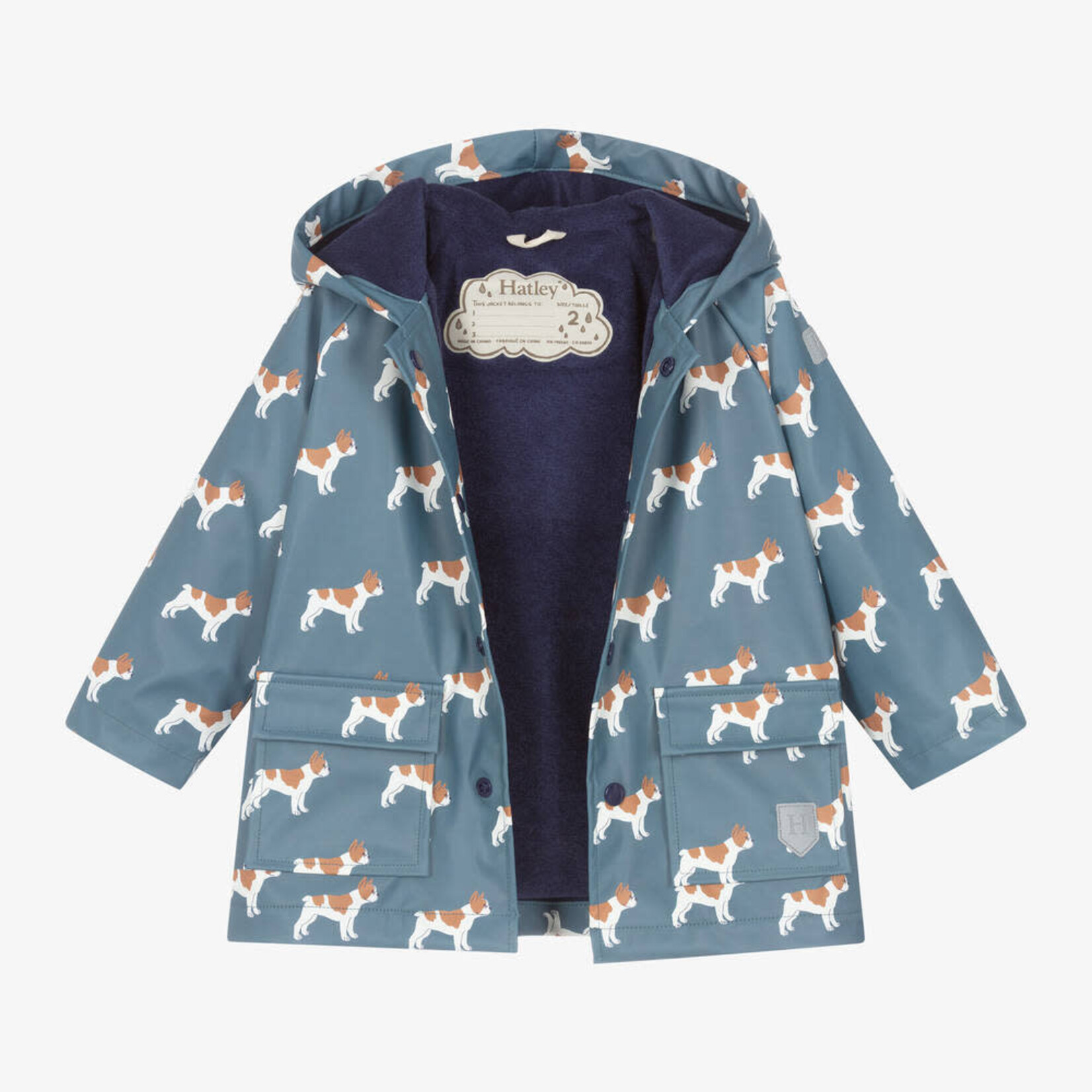 HATLEY FRIENDLY BULLDOGS BOYS RAINCOAT