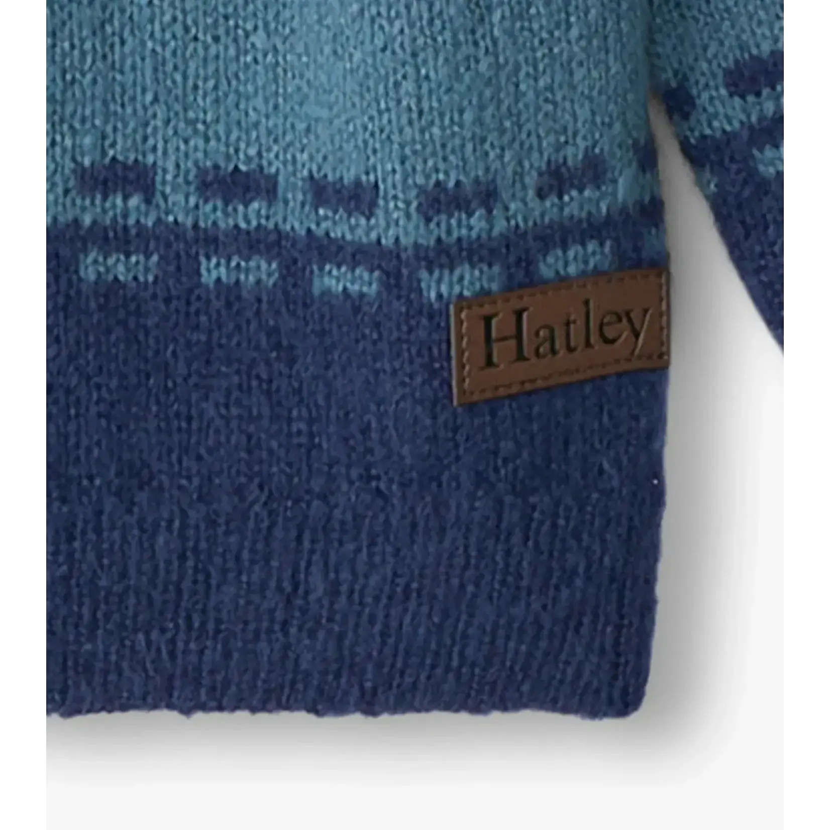 HATLEY BLUE COMBO CREW NECK BOYS KNIT SWEATER