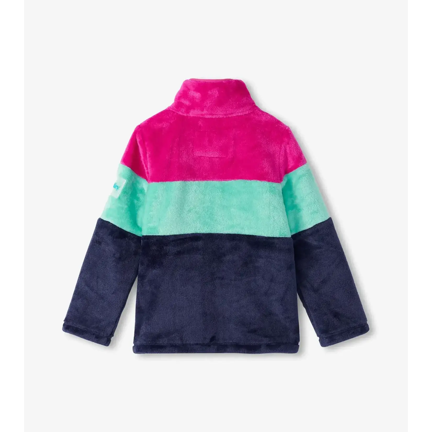 HATLEY Tween Girl Colorblock Fuzzy Fleece Zip Up