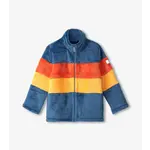 HATLEY COLOR BLOCK FUZZY FLEECE TWEEN ZIP-UP JACKET