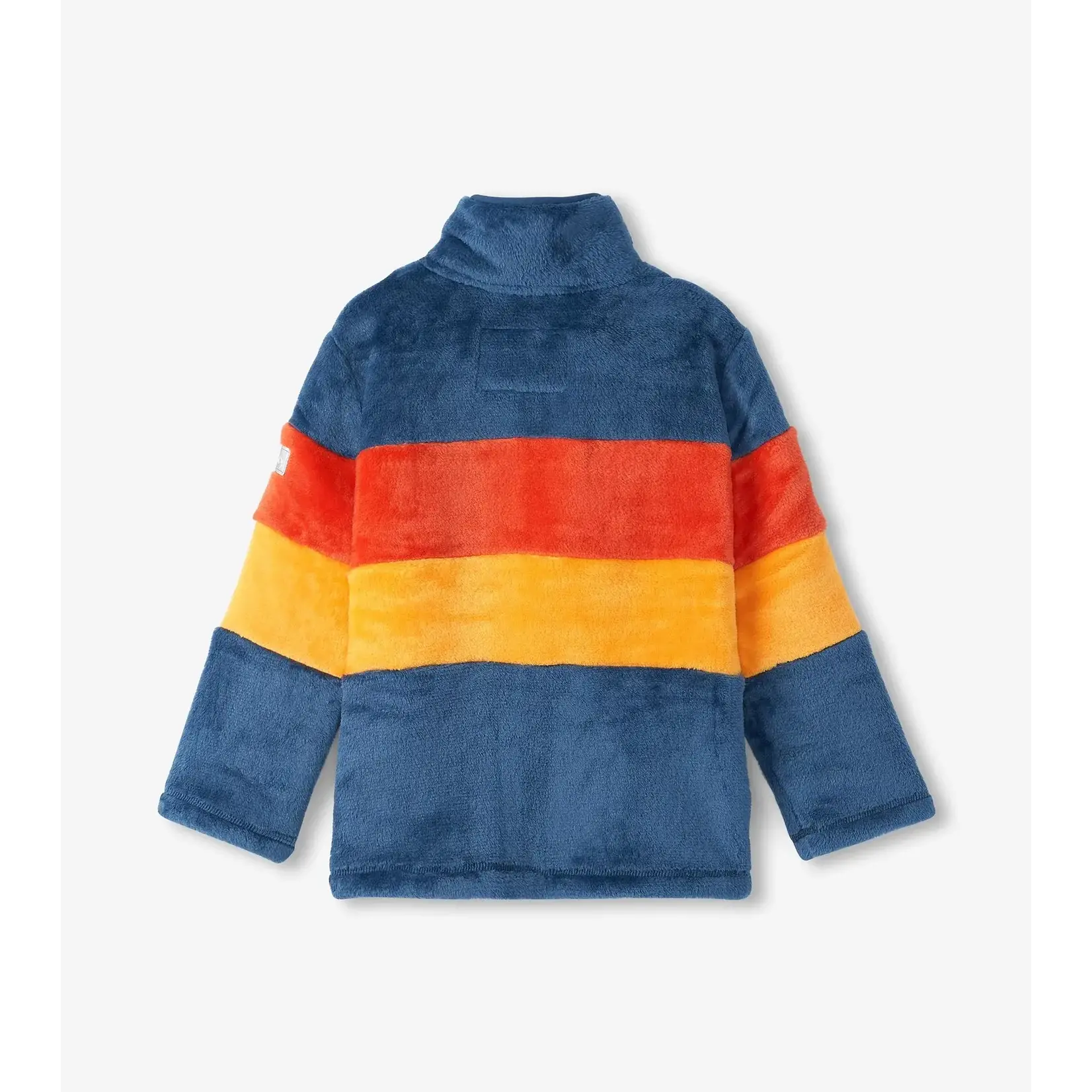 HATLEY Youth Boys Fuzzy Fleece Zip Up Jacket -Color Block 8-14