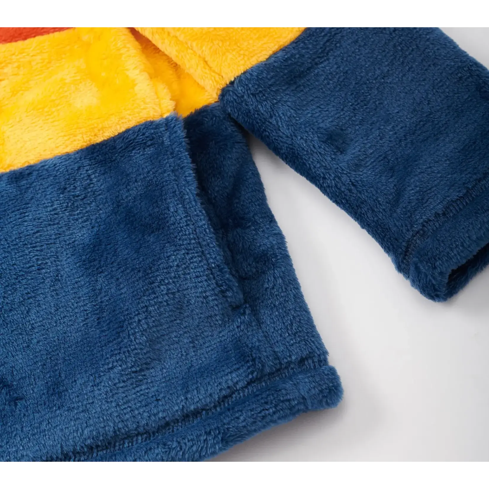 HATLEY Youth Boys Fuzzy Fleece Zip Up Jacket -Color Block 8-14