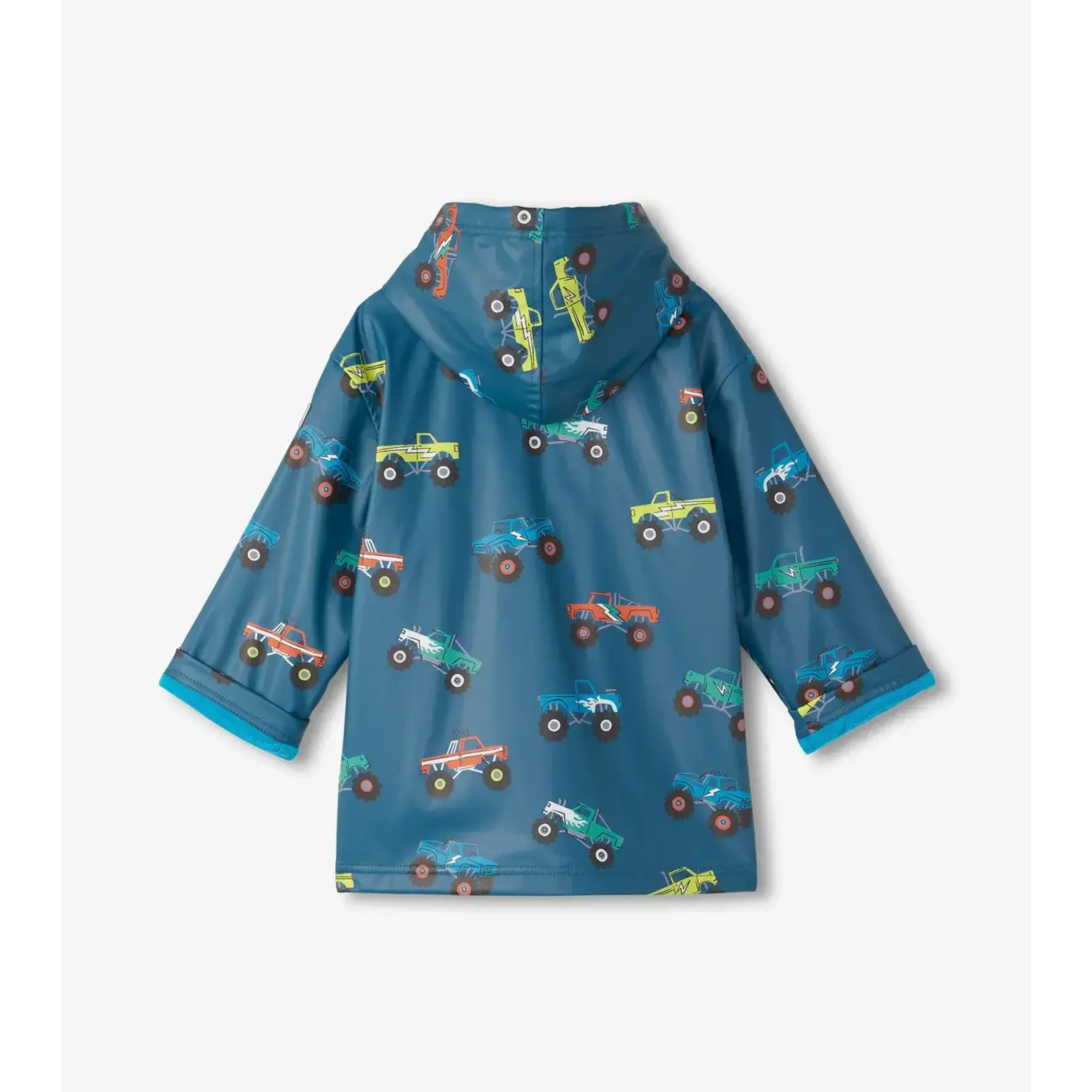 HATLEY MONSTER TRUCKS BOYS ZIP-UP RAIN JACKET