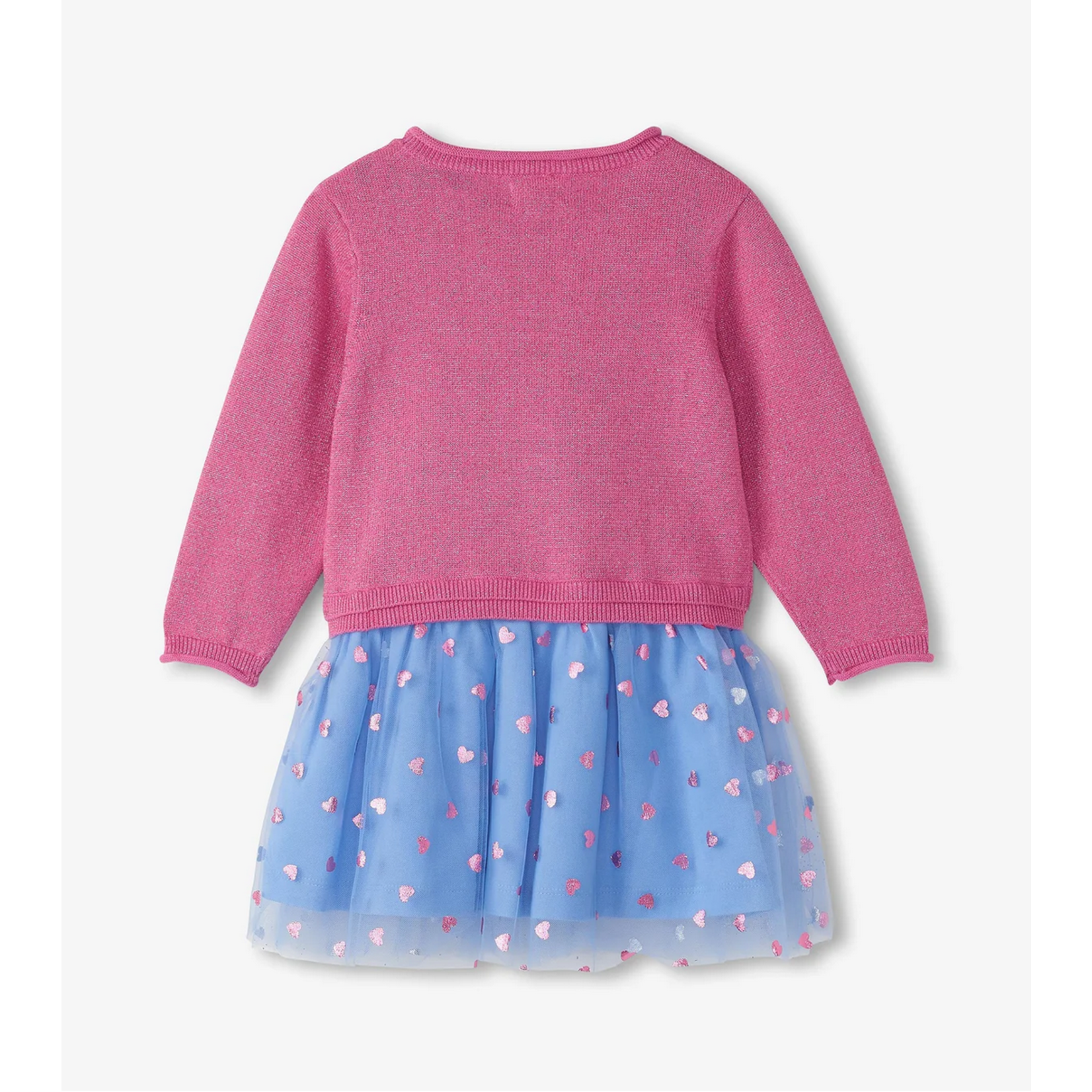 HATLEY BABY FRENCH BULLDOGS DROP WAIST SWEATER DRESS
