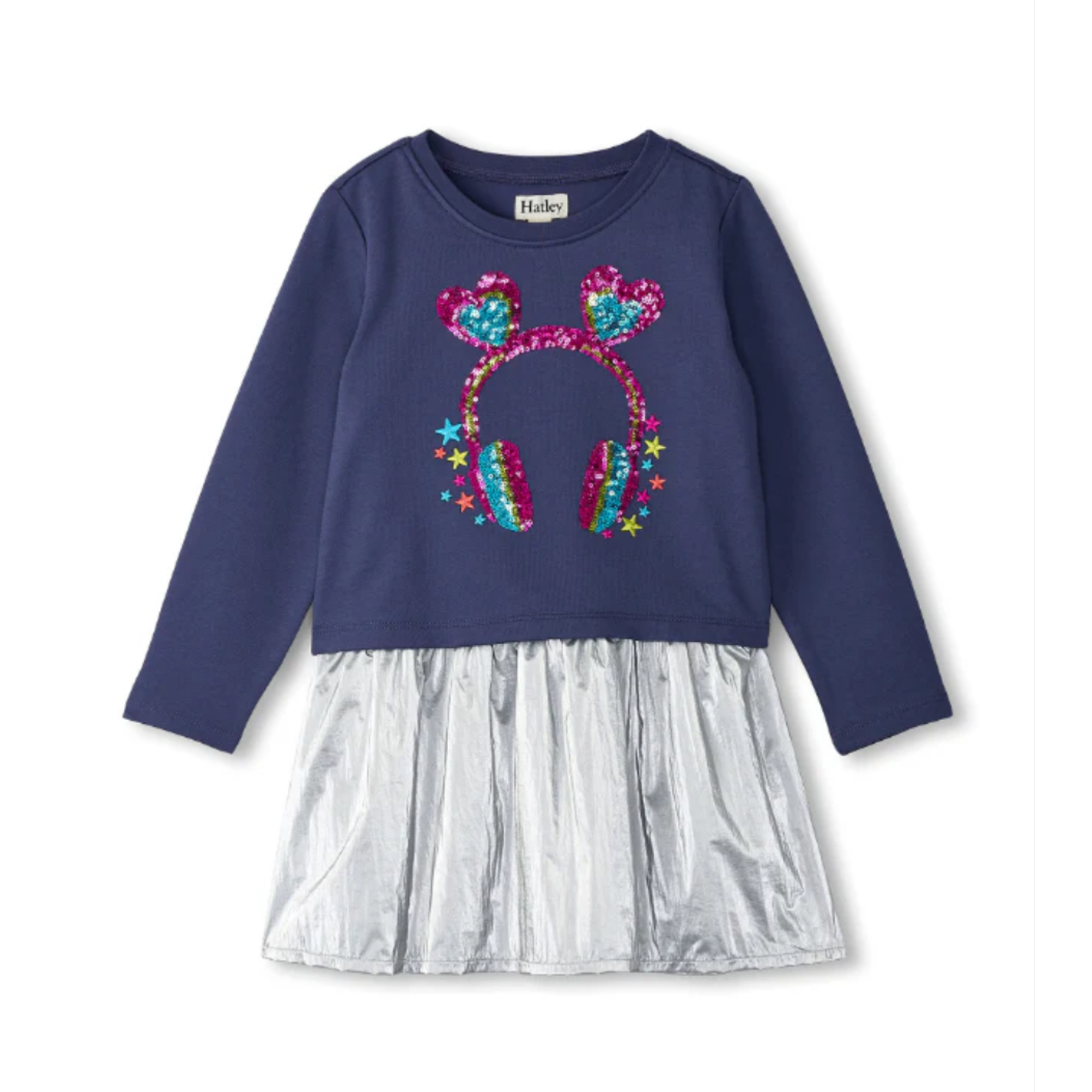 HATLEY HEADPHONES NOVELTY SKIRT DROPPED WAIST TWEEN DRESS