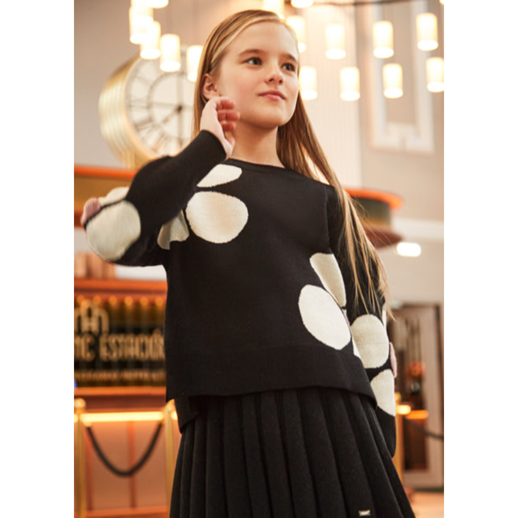 MAYORAL TWEEN FLOWER SWEATER