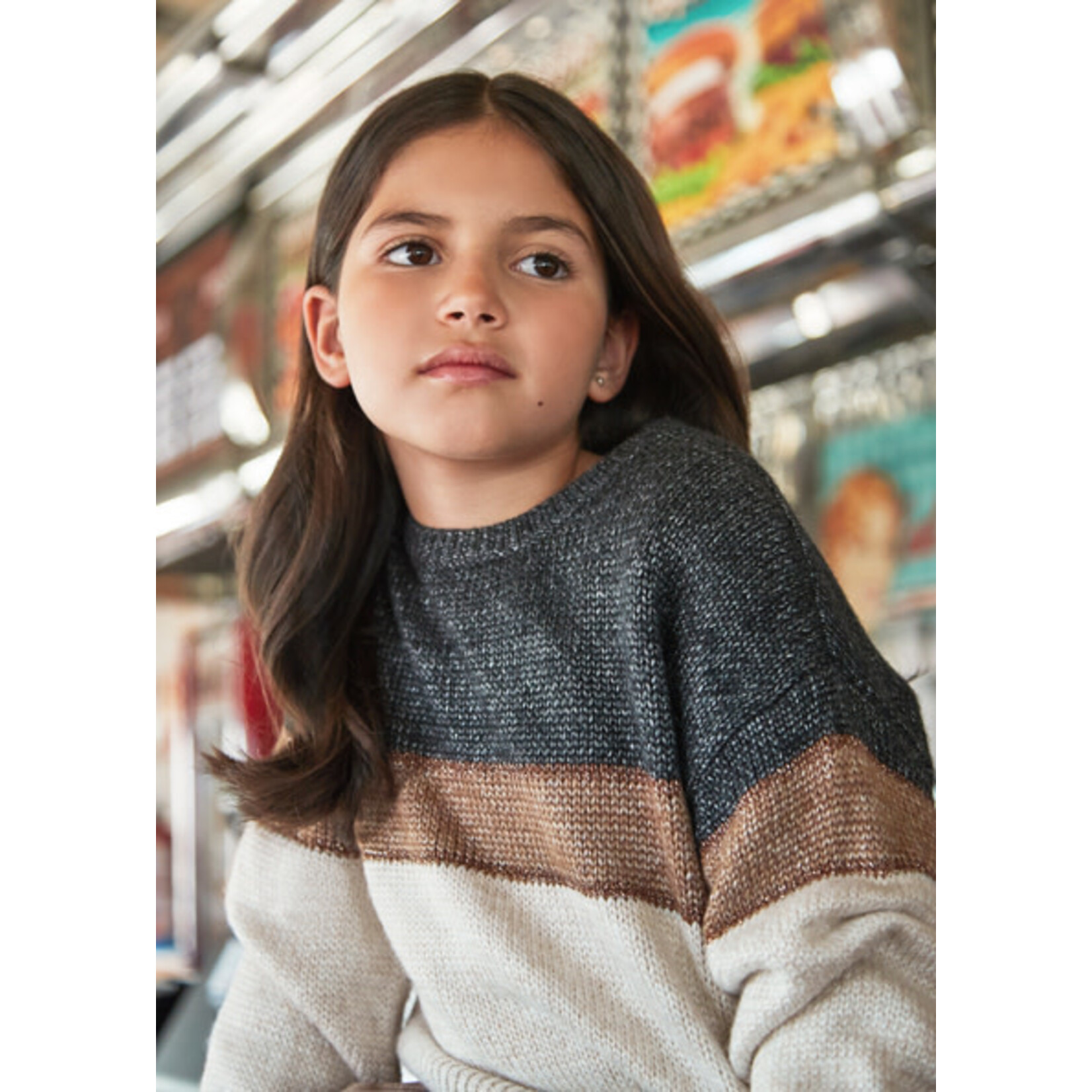 MAYORAL TWEEN COLOR BLOCK SWEATER TWEEN GIRL