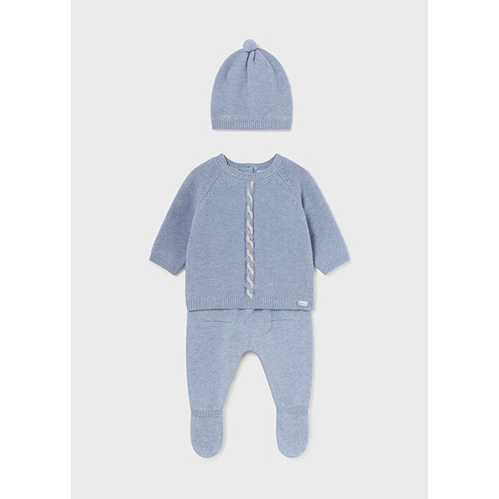 MAYORAL NEWBORN Baby Boy 3pc Tricot Set
