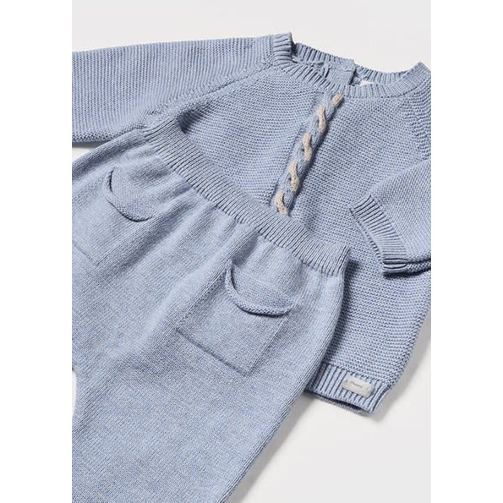 MAYORAL NEWBORN Baby Boy 3pc Tricot Set