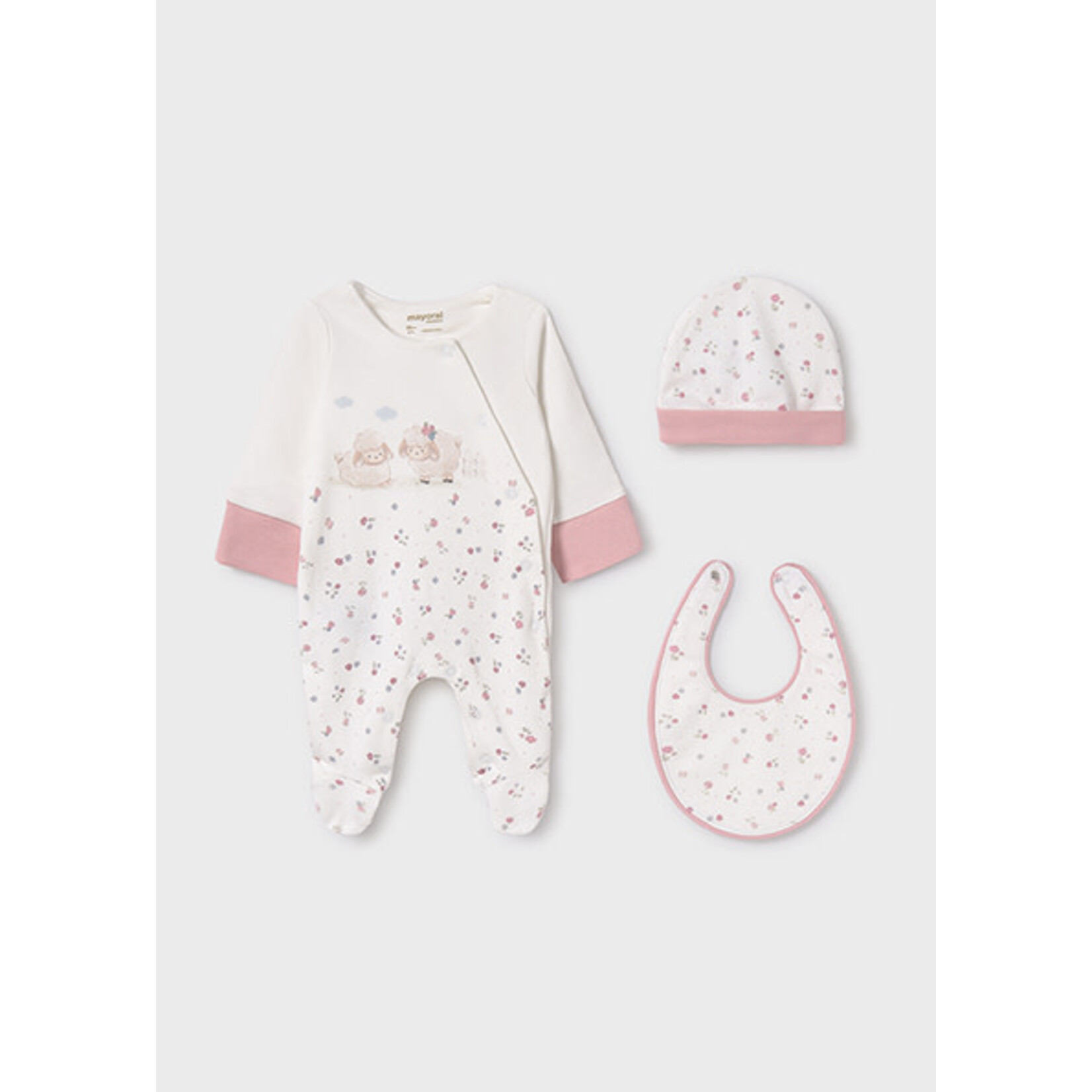 MAYORAL NEWBORN Baby Girl 3pc Coming Home Set