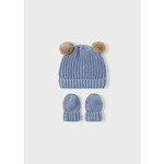 MAYORAL NEWBORN TRICOT HAT AND MITTENS SET BABY