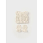 MAYORAL NEWBORN TRICOT HAT AND MITTENS SET BABY