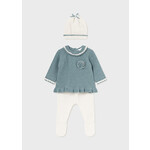 MAYORAL NEWBORN 3PC TRICOT SET NEWBORN GIRL