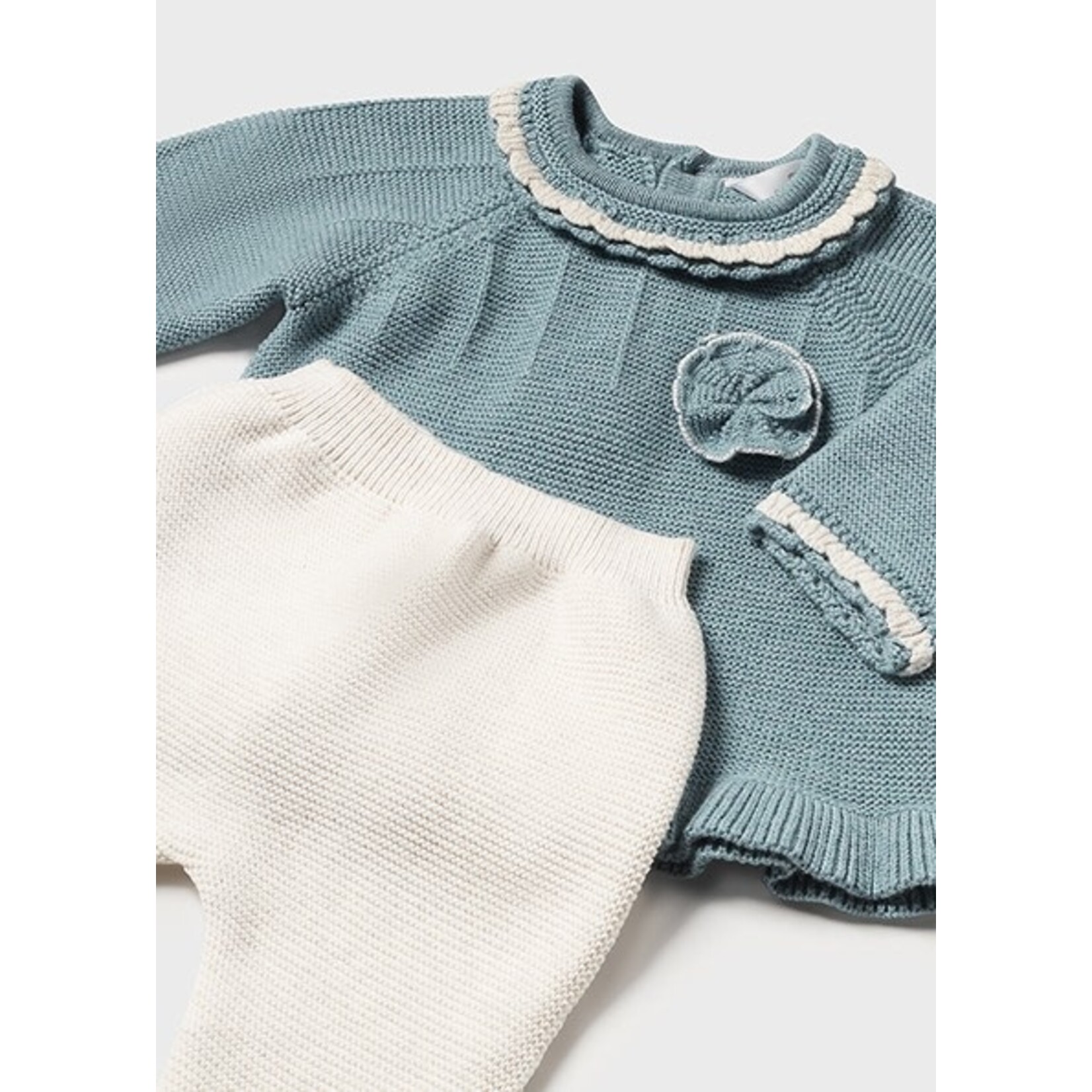 MAYORAL NEWBORN 3PC TRICOT SET NEWBORN GIRL