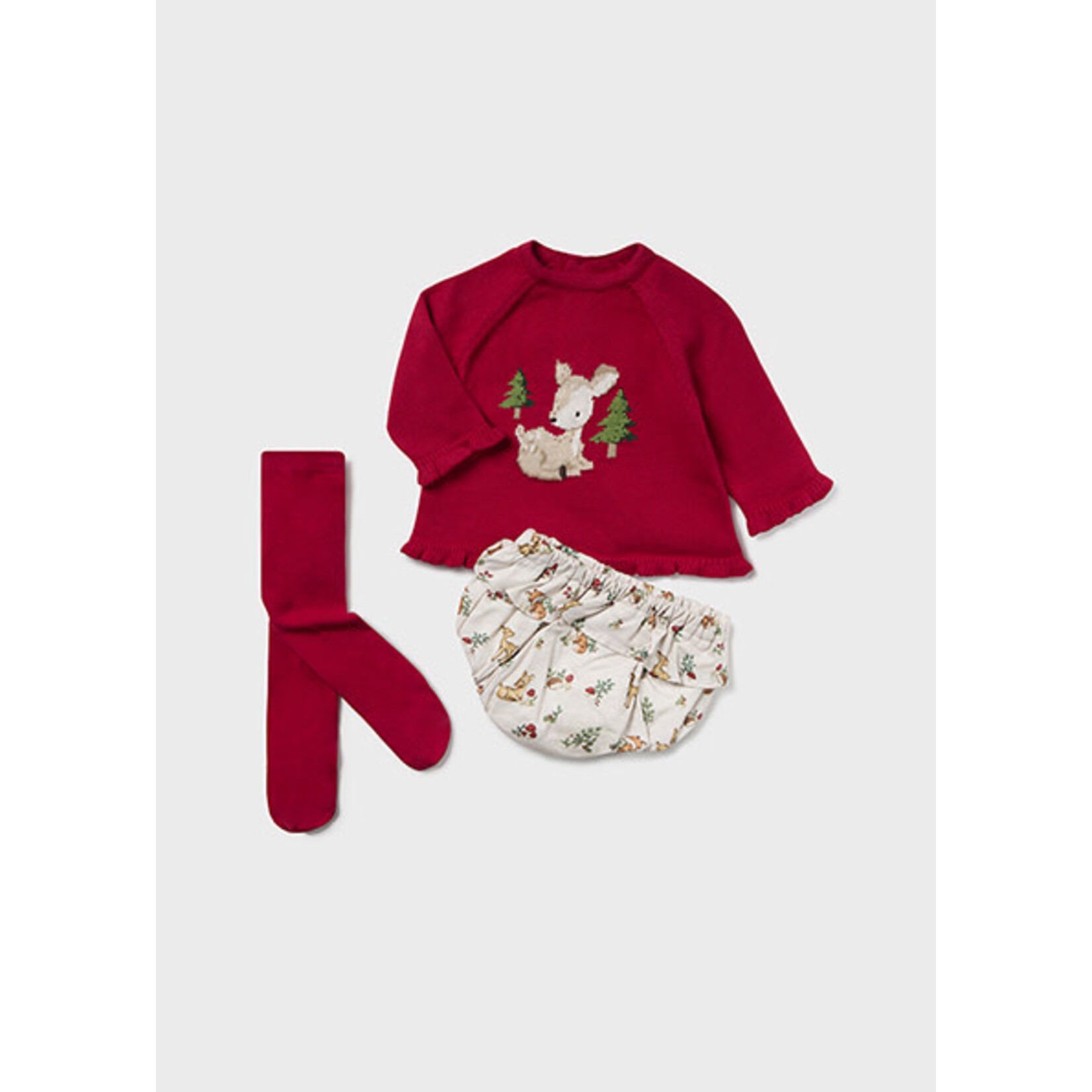MAYORAL NEWBORN 3PC SWEATER SET BABY GIRL