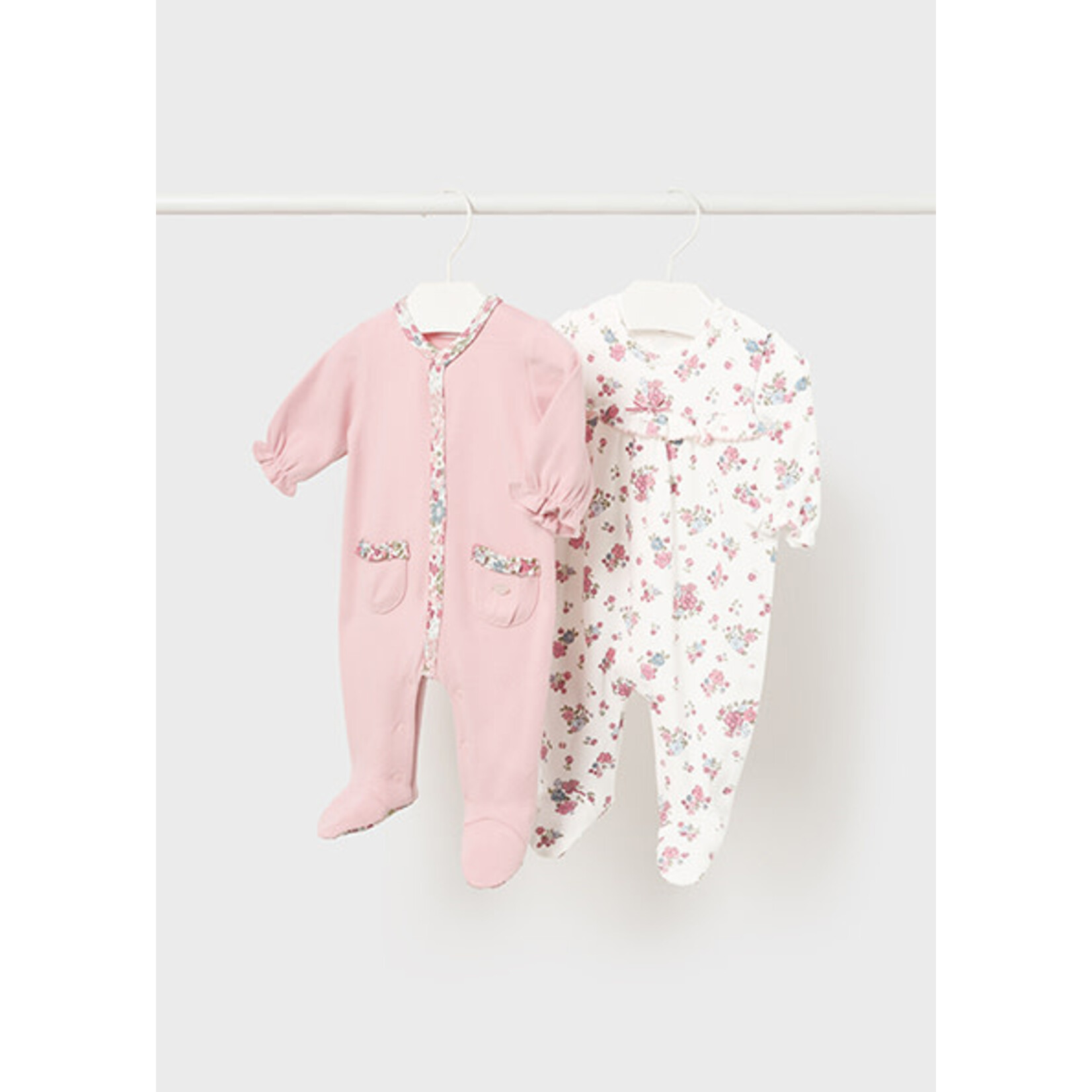 MAYORAL NEWBORN FLORAL ONE-PIECE BABY GIRL