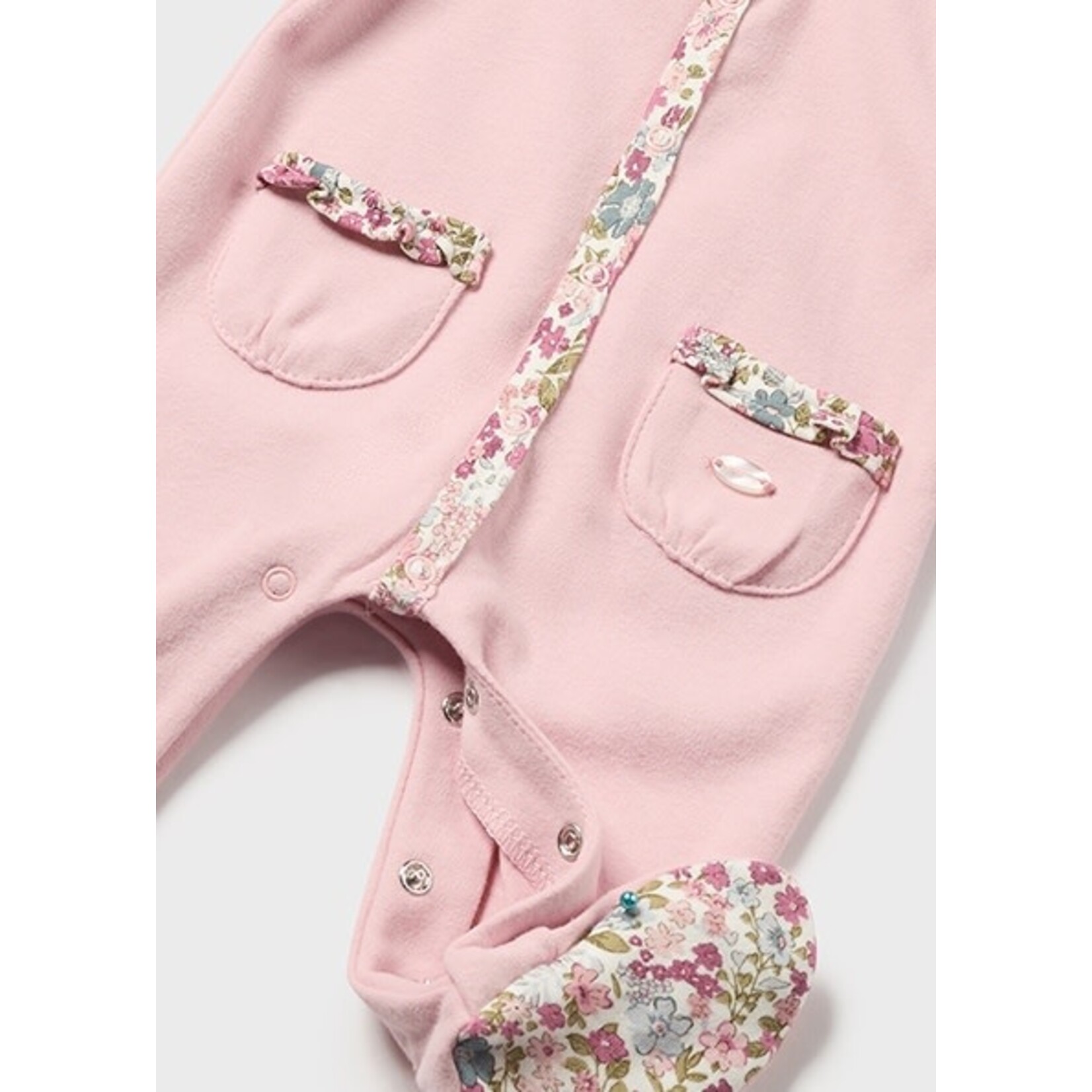 MAYORAL NEWBORN FLORAL ONE-PIECE BABY GIRL