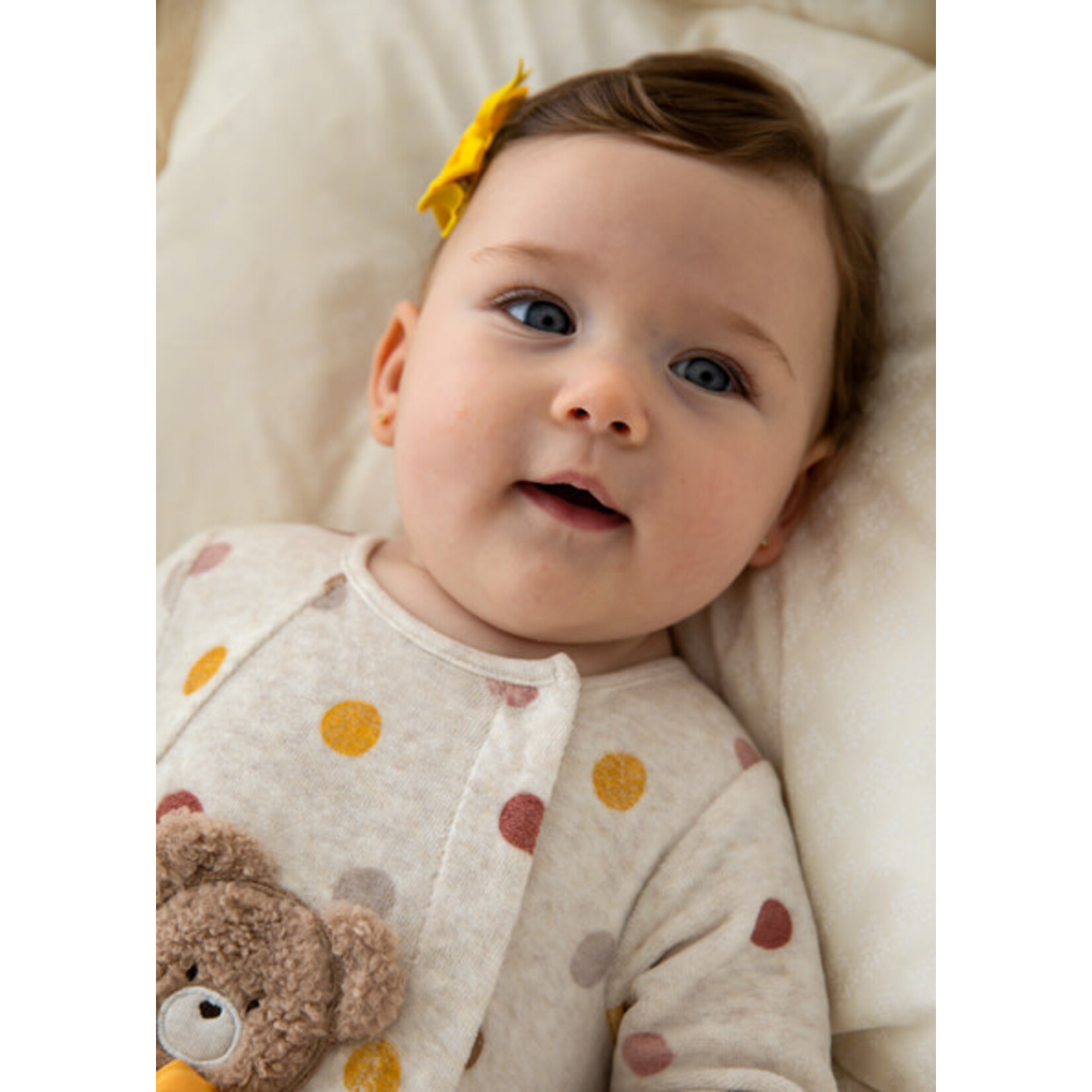 MAYORAL NEWBORN VELOUR ONE-PIECE BABY GIRL