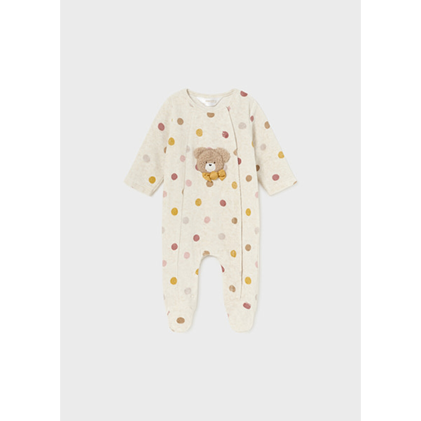 MAYORAL NEWBORN VELOUR ONE-PIECE BABY GIRL