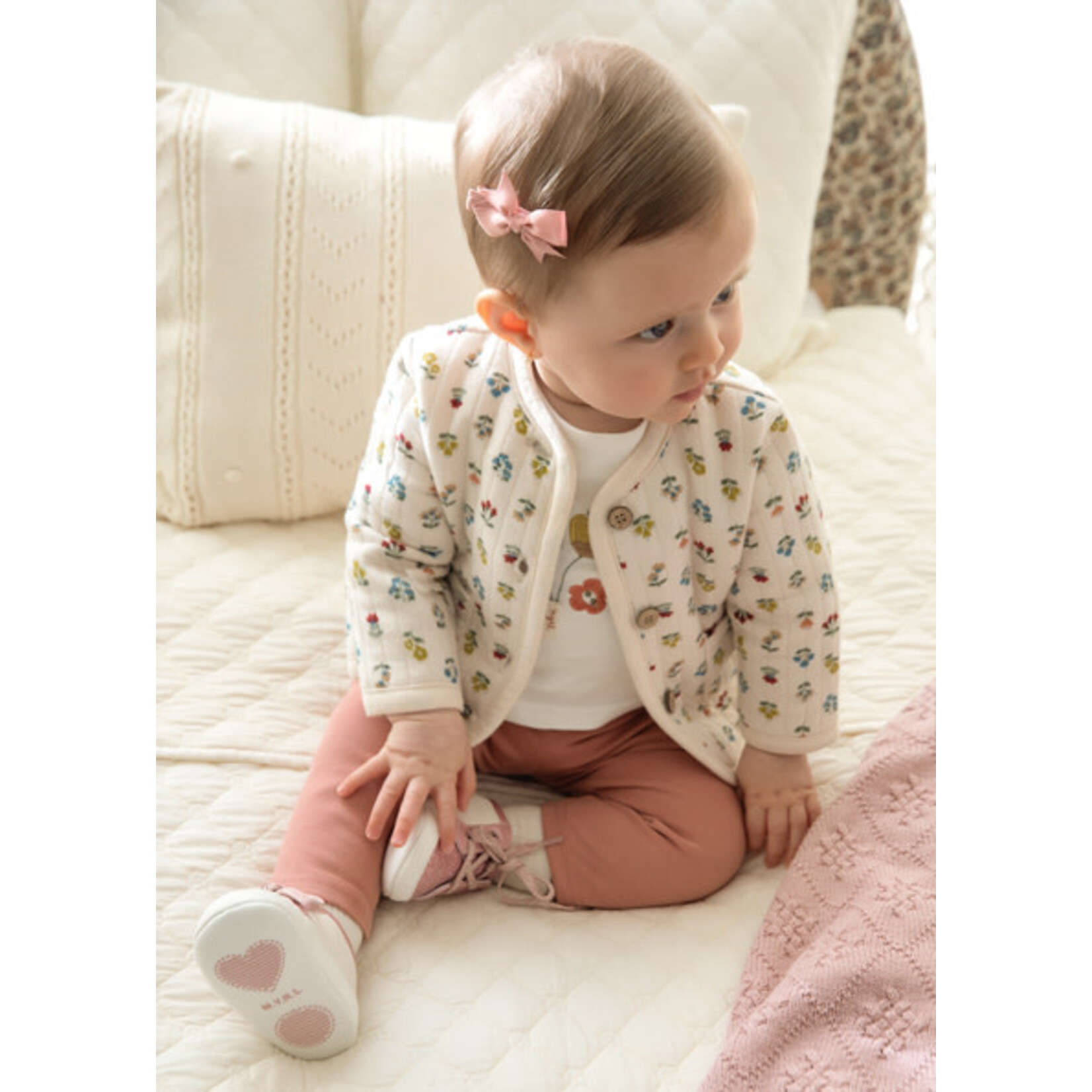 MAYORAL NEWBORN 3PC FLORAL JACKET SET BABY GIRL