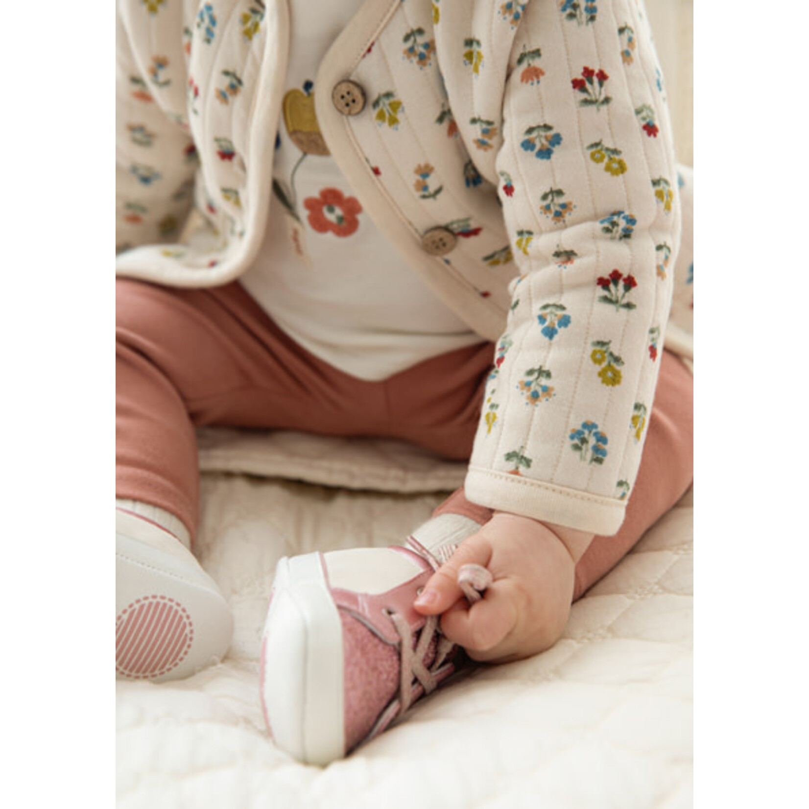 MAYORAL NEWBORN 3PC FLORAL JACKET SET BABY GIRL