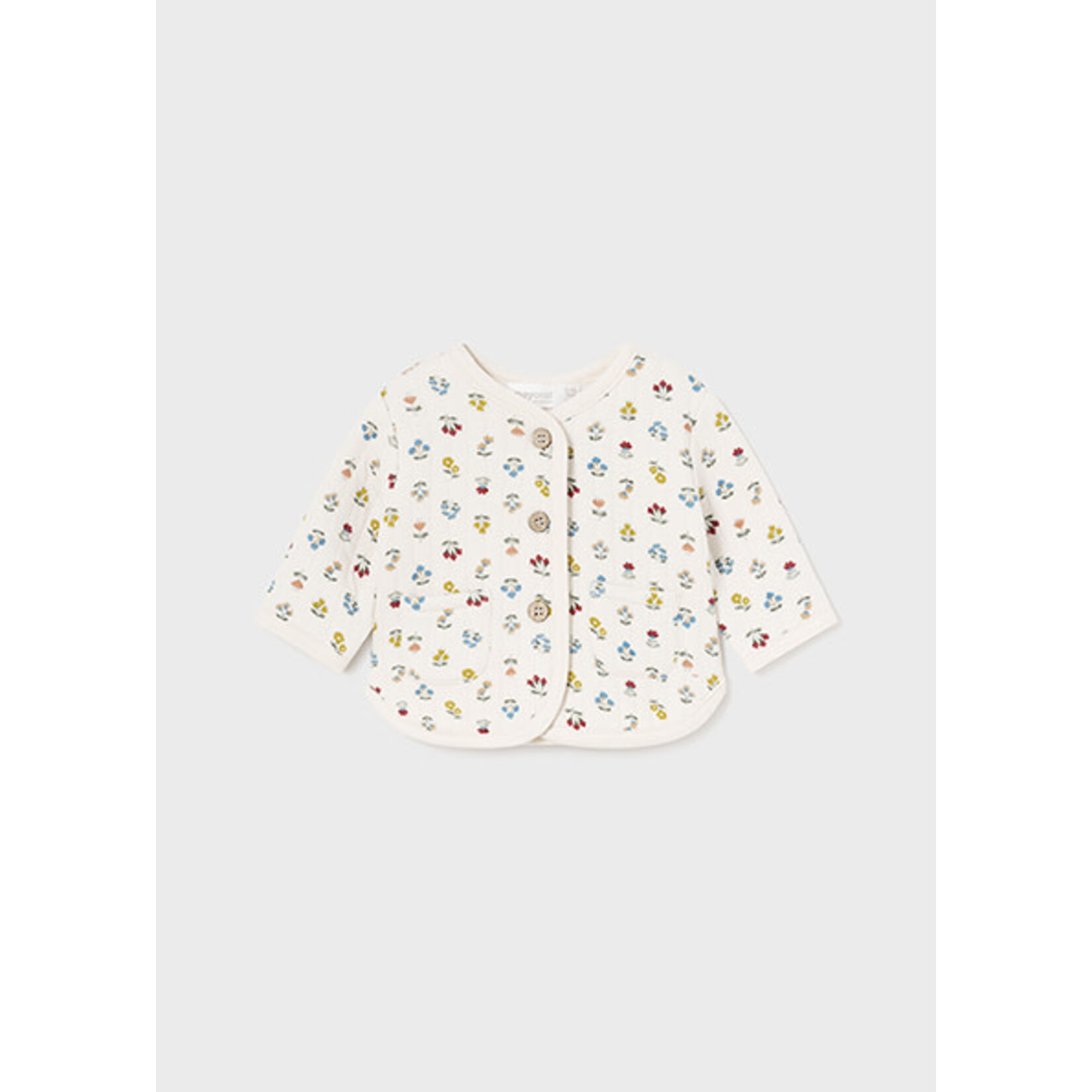 MAYORAL NEWBORN 3PC FLORAL JACKET SET BABY GIRL