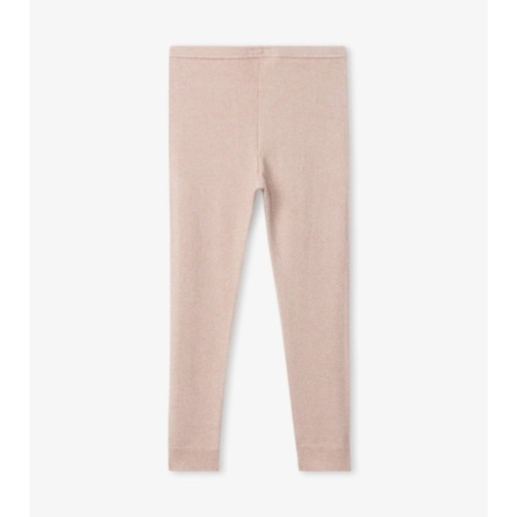 Hatley Kids GOLD SHIMMER CABLE KNIT LEGGINGS
