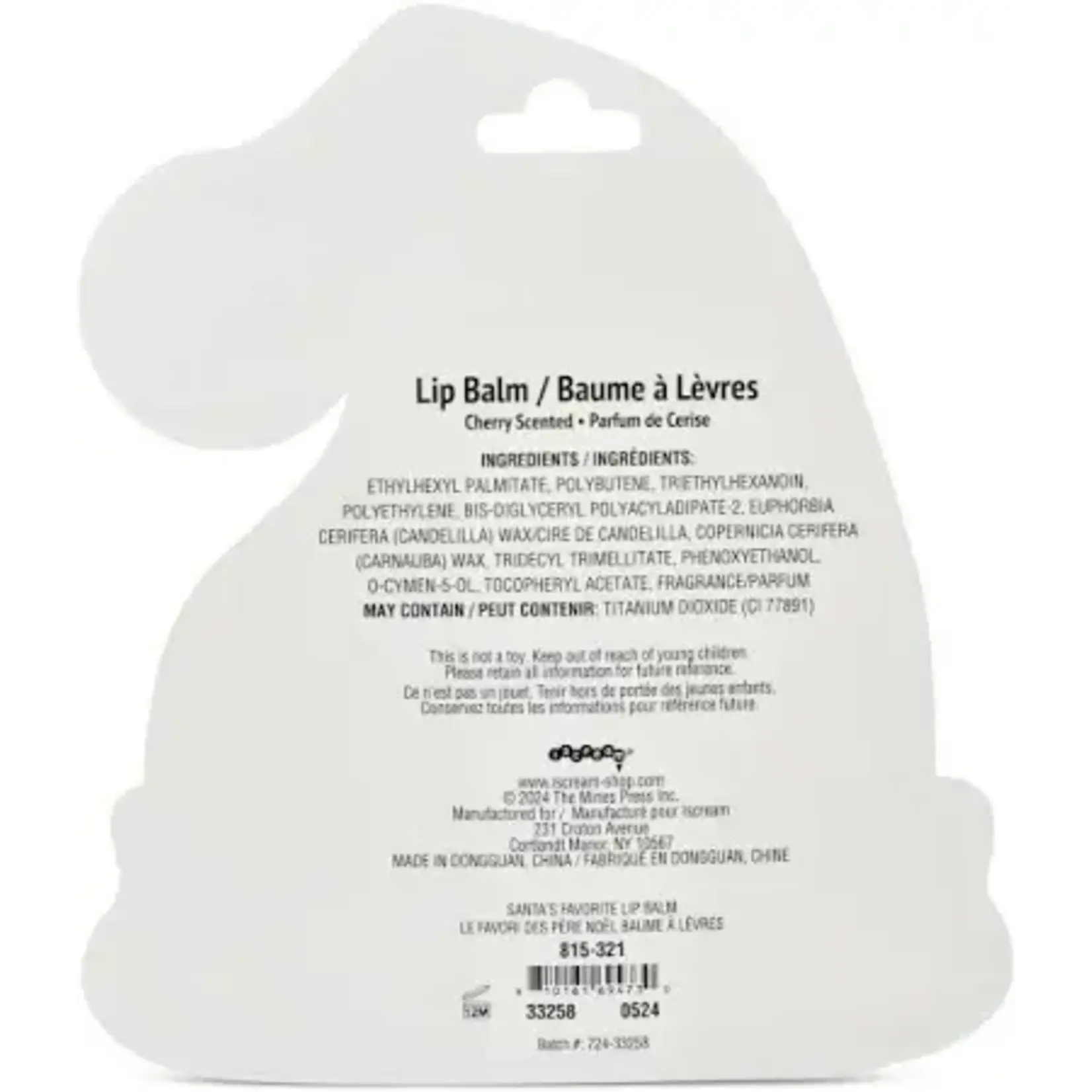 ISCREAM SANTA'S FAVORITE LIP BALM