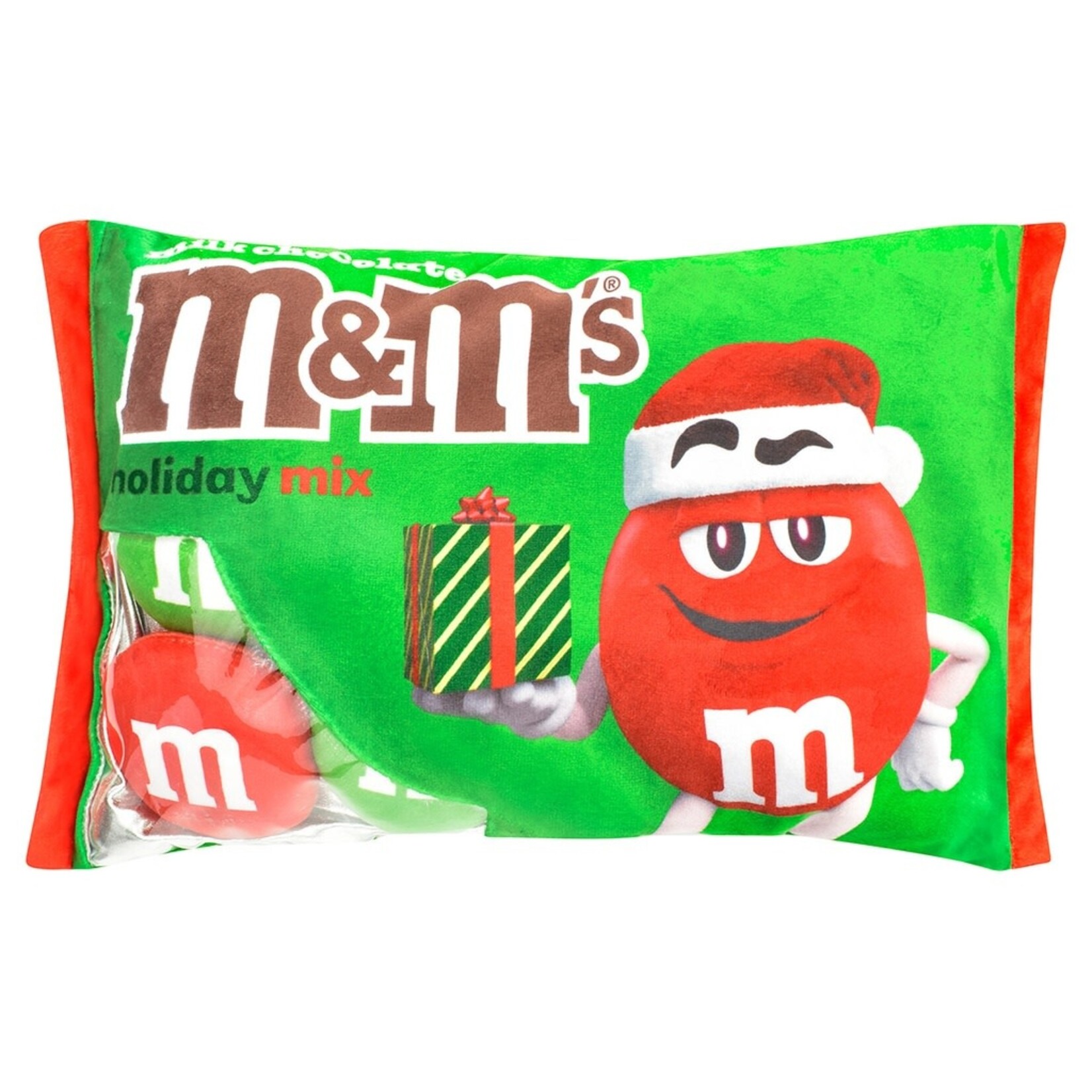 ISCREAM HOLIDAY RED M&M PACKAGING PLUSH