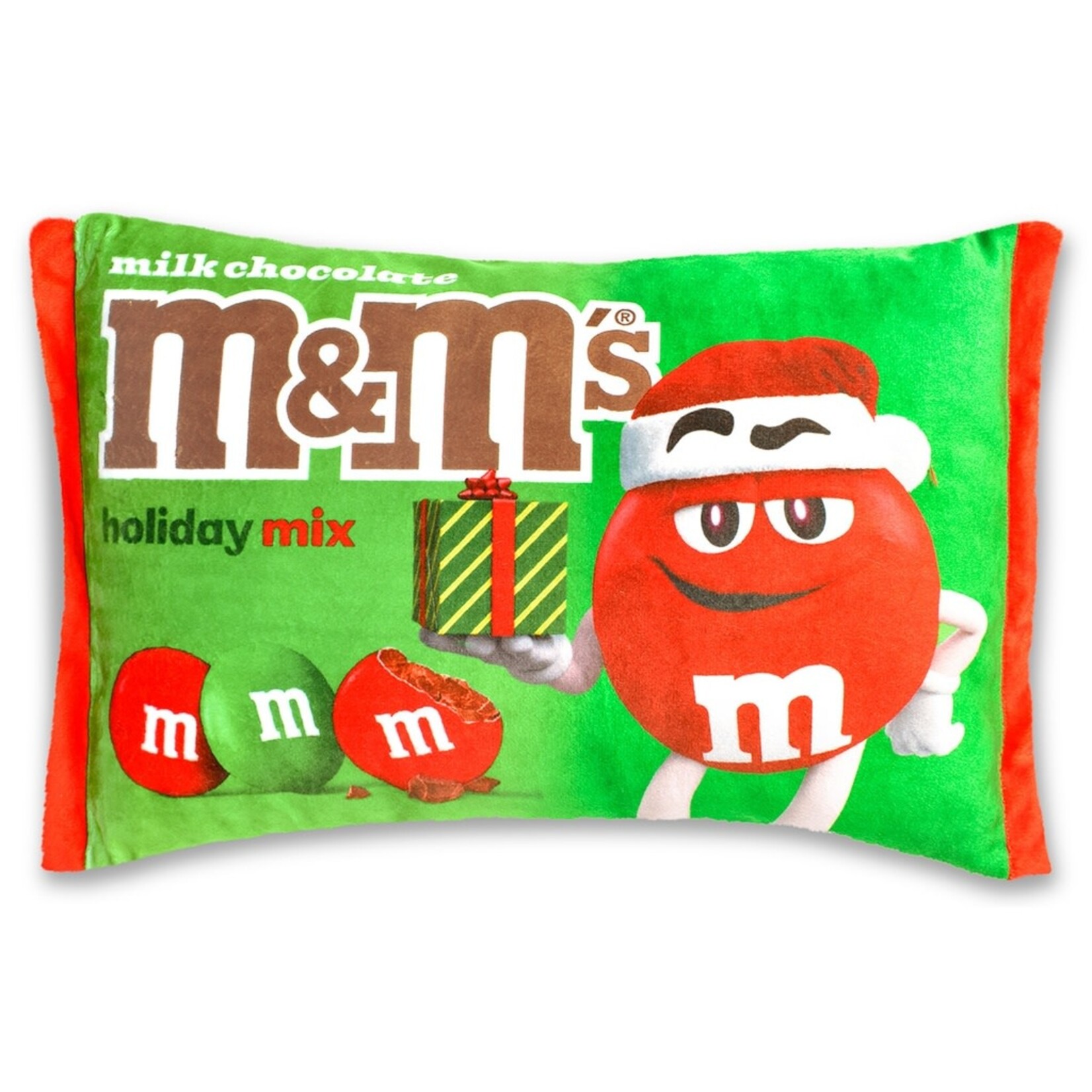 ISCREAM HOLIDAY RED M&M PACKAGING PLUSH