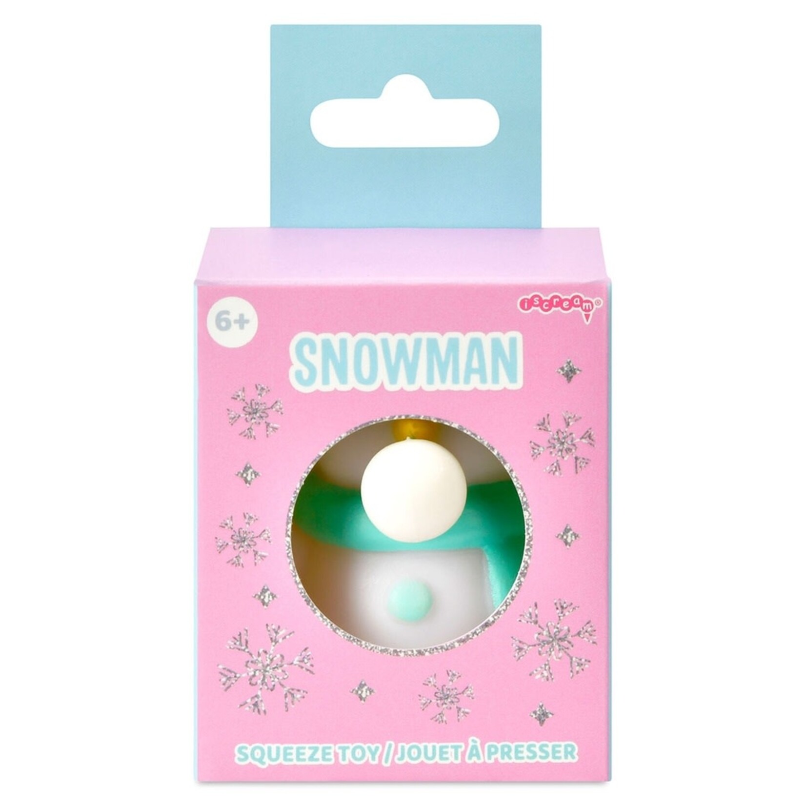 ISCREAM SNOWMAN BUBBLE SQUEEZE TOY