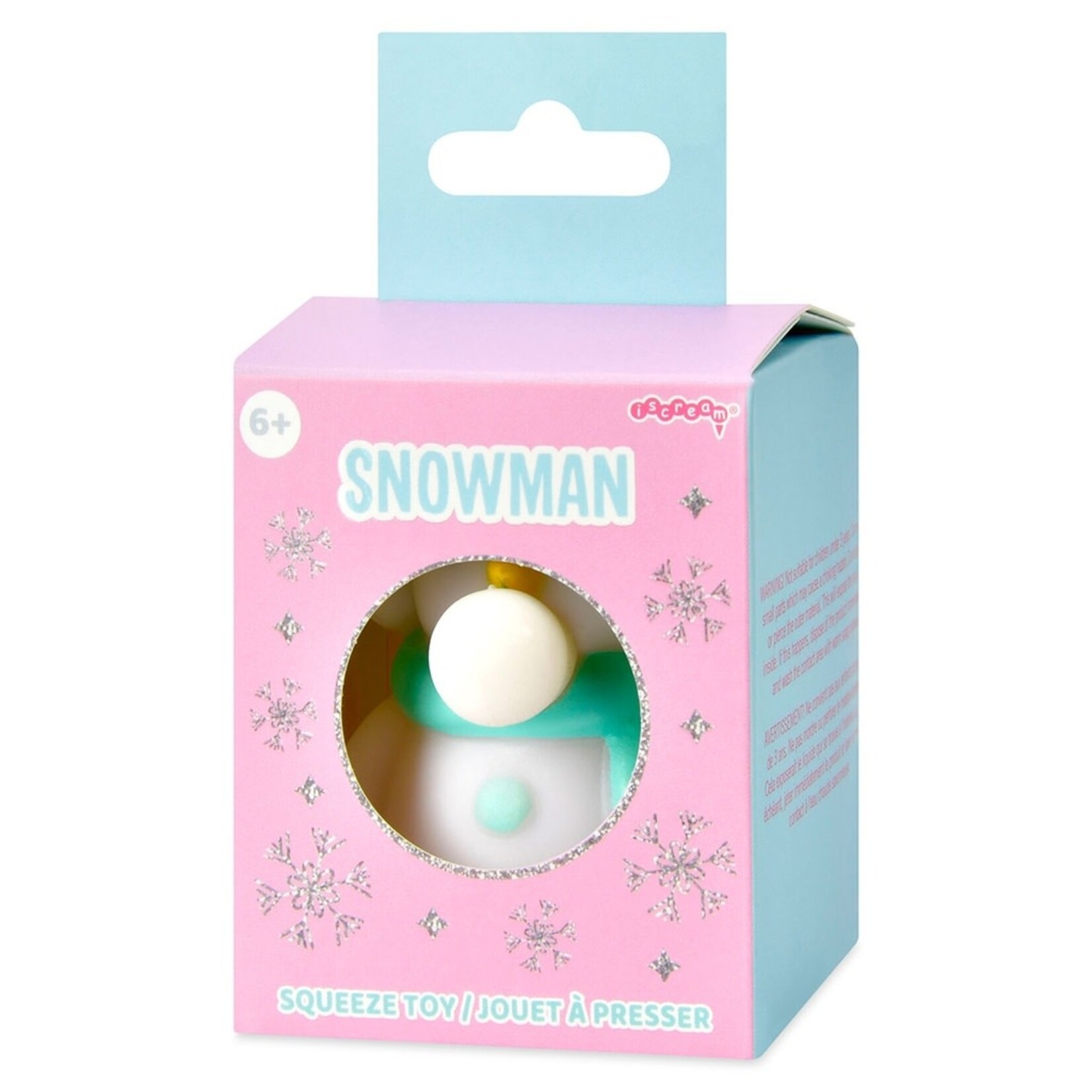 ISCREAM SNOWMAN BUBBLE SQUEEZE TOY