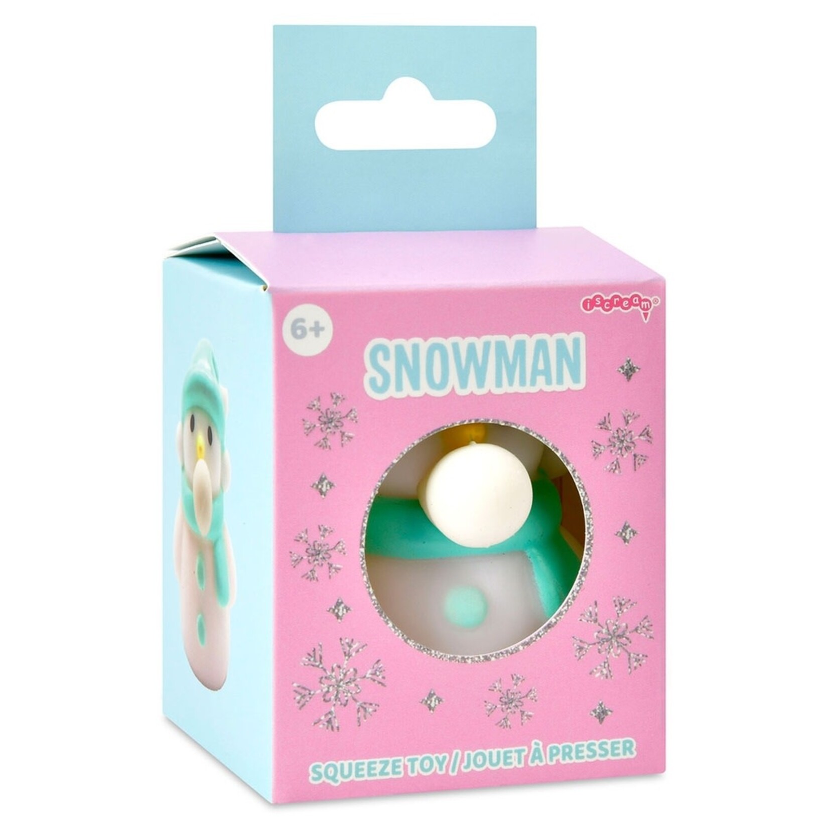 ISCREAM SNOWMAN BUBBLE SQUEEZE TOY