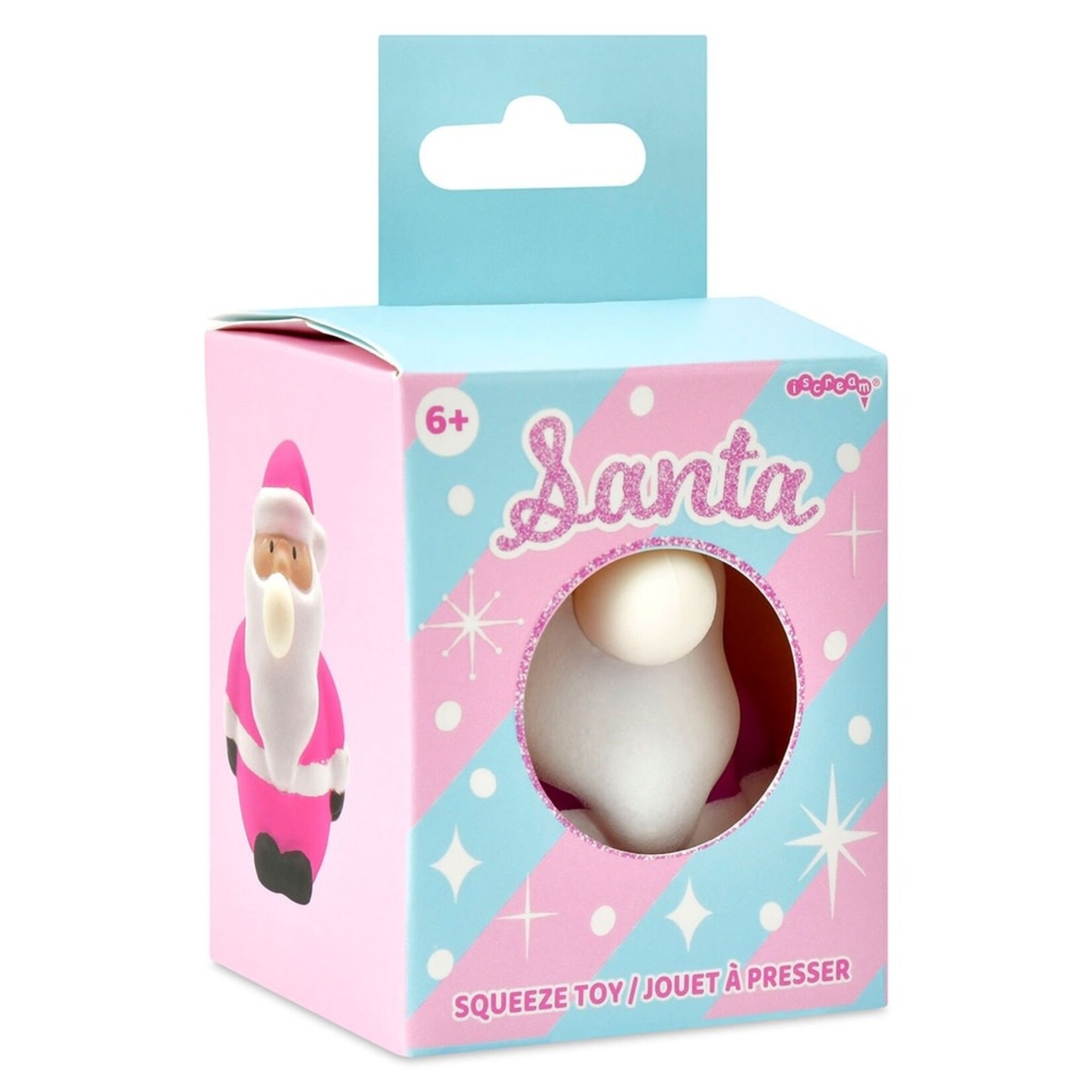 ISCREAM SANTA BUBBLE SQUEEZE TOY