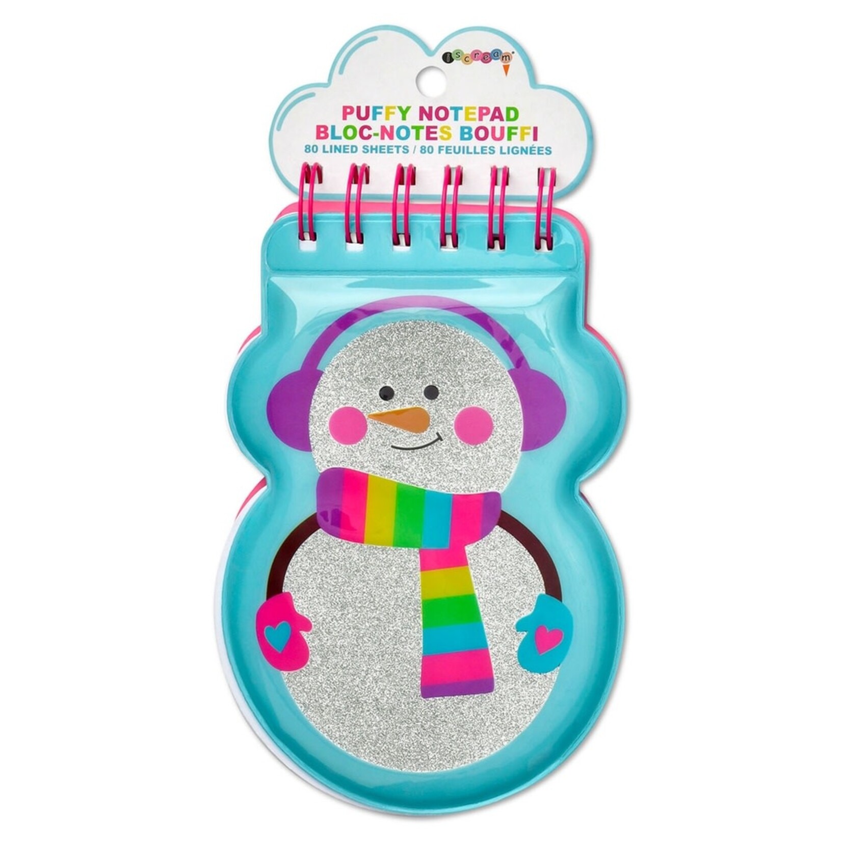 ISCREAM SNOWMAN PUFFY NOTEPAD