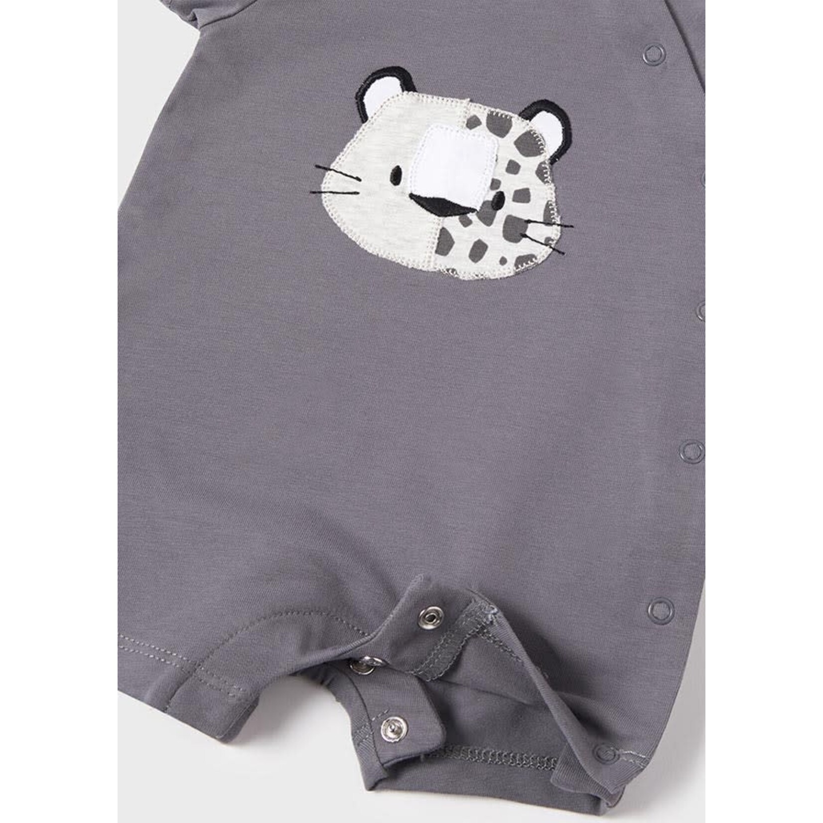 MAYORAL NEWBORN 2PC SHORT ROMPER & BANDANA SET BABY BOY
