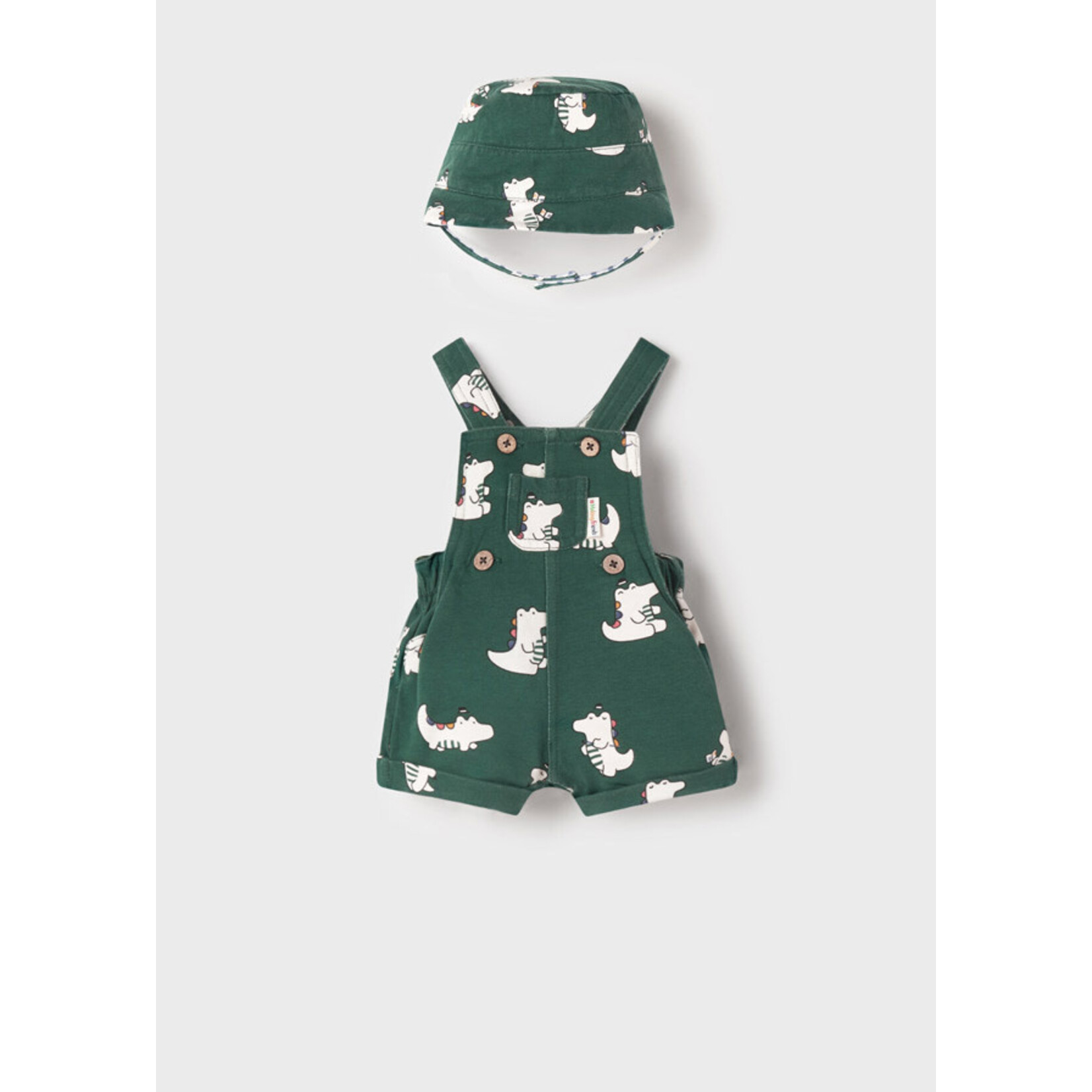 MAYORAL NEWBORN Baby Boy Overall & Reversible Hat