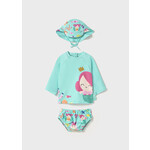 MAYORAL NEWBORN Newborn 3-Piece Swim Set with Sun Protection
