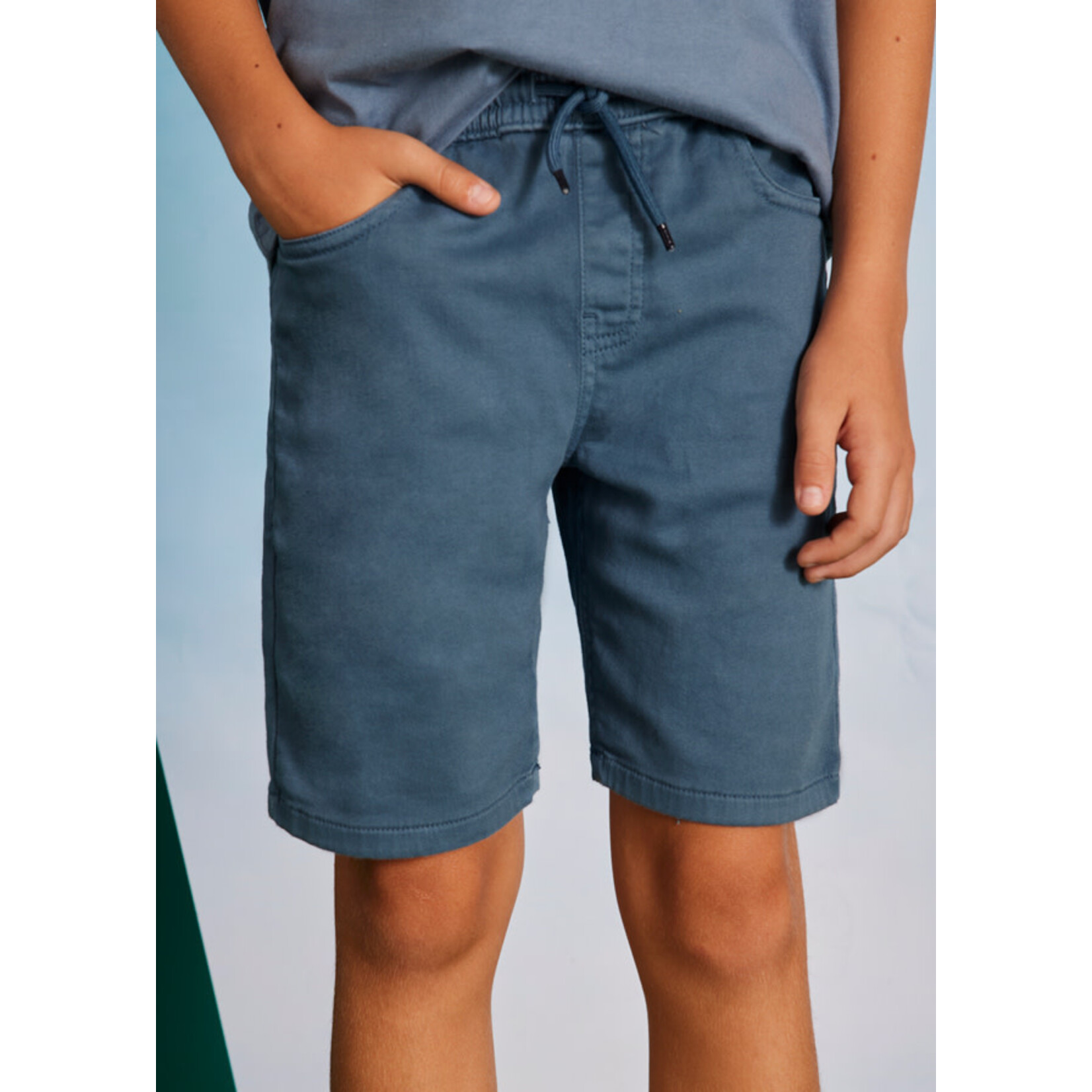 MAYORAL TWEEN Tween Boy Twill Shorts with Drawstring