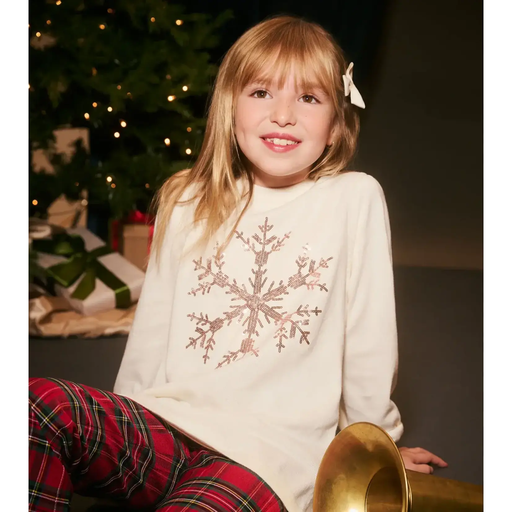 HATLEY SNOWFLAKE PULL OVER SWEATER TUNIC