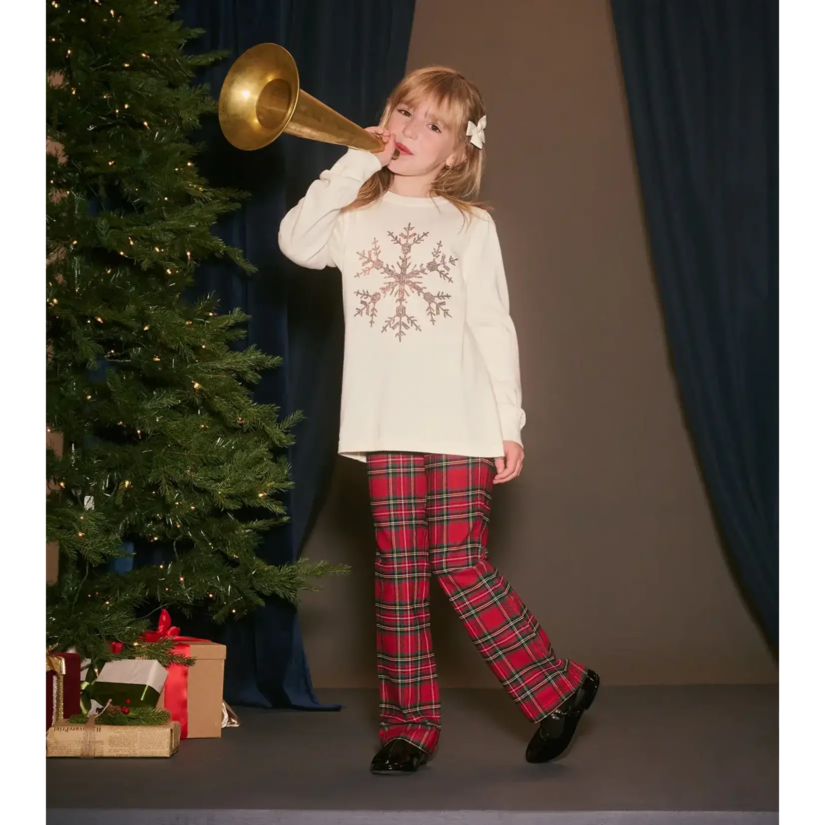 HATLEY SNOWFLAKE PULL OVER SWEATER TUNIC