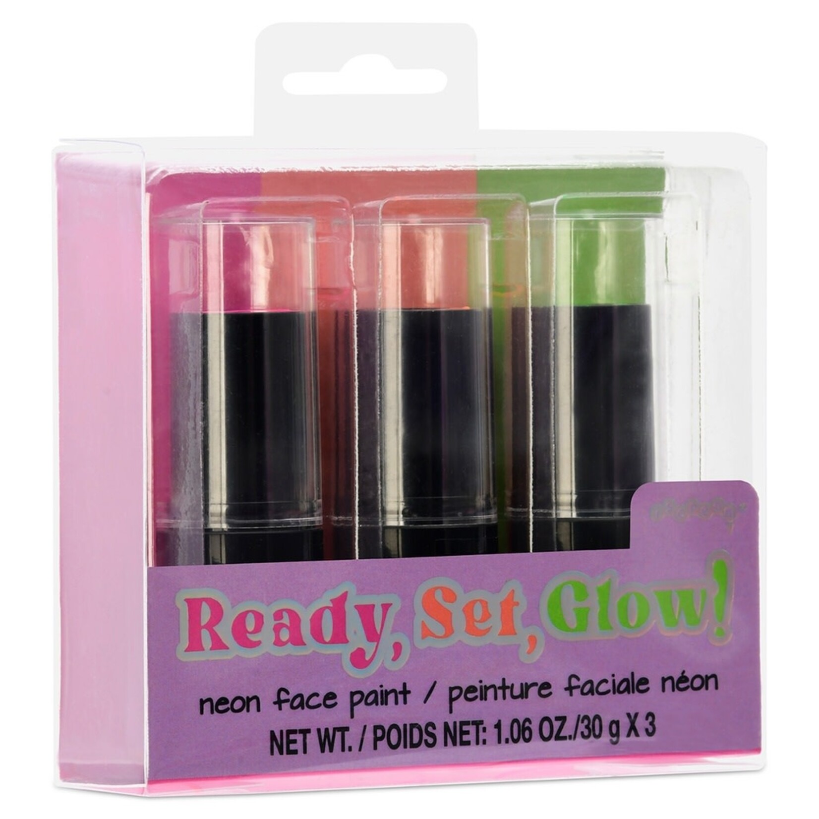 ISCREAM Ready, Set, Glow! Neon Face Paint Set