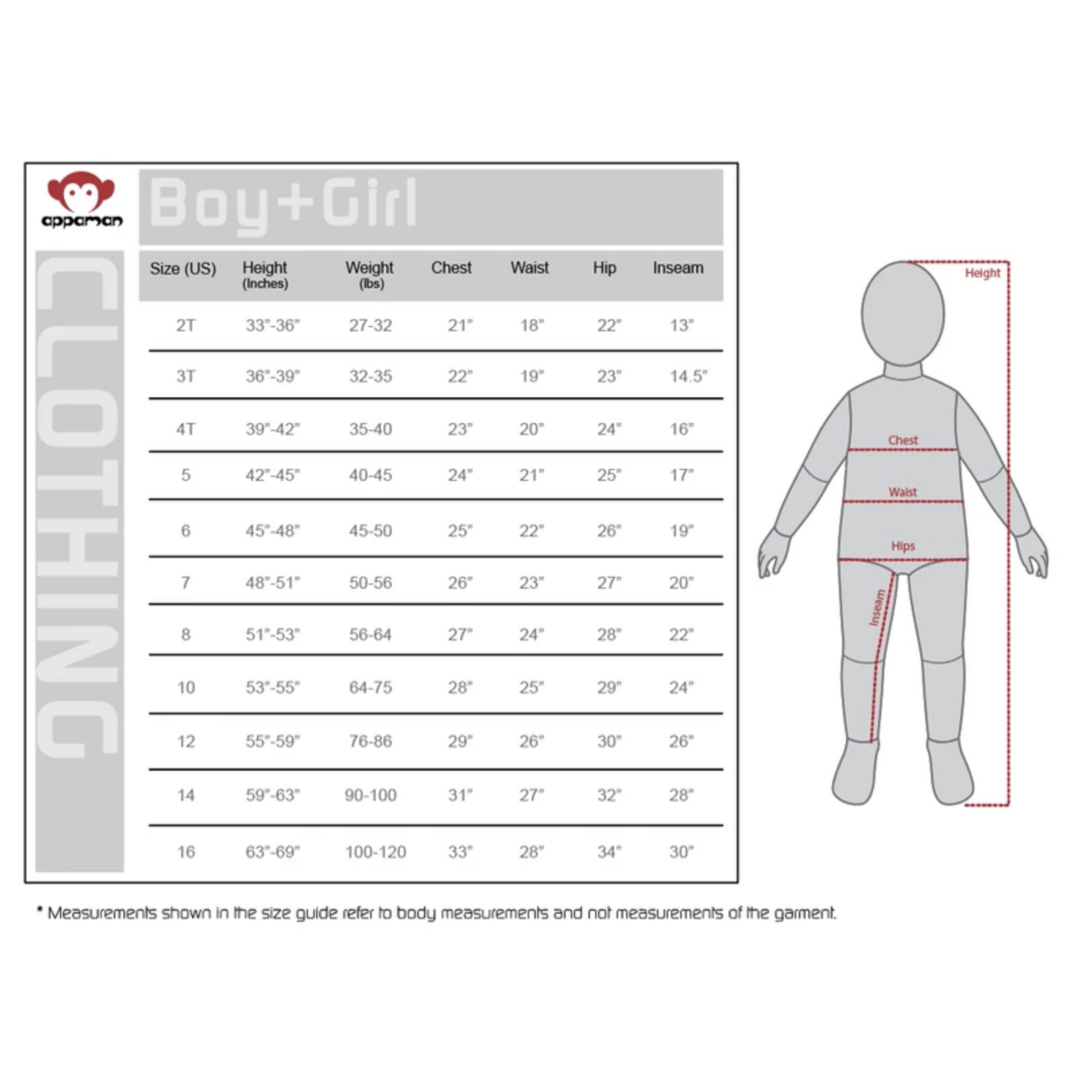 APPAMAN Boys Graphic Tee 2T-7