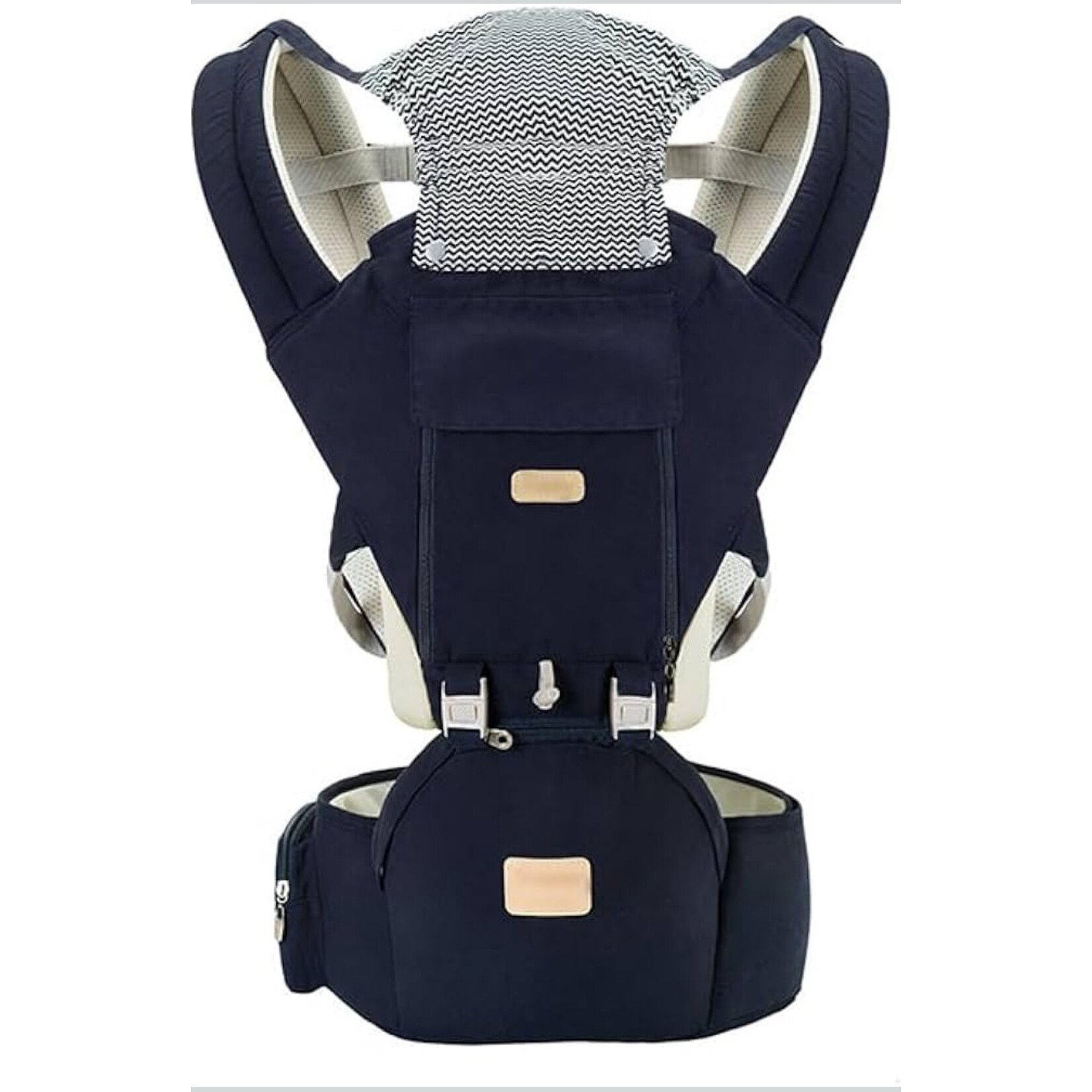 Sharth Baby Essentials Baby Carrier with Hip Seat, 6-in-1 Infants & Toddlers (7-41 lbs) Carrier Dark Blue